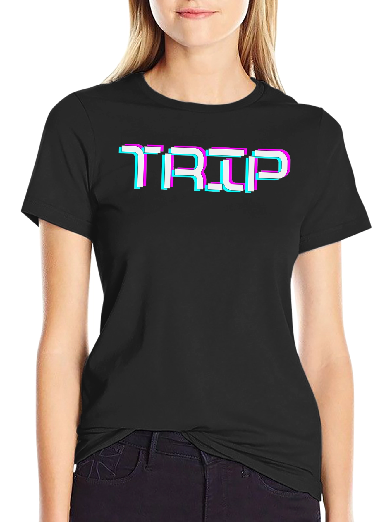 TRIP Glitch Graphic T-Shirt - Stylish Streetwear