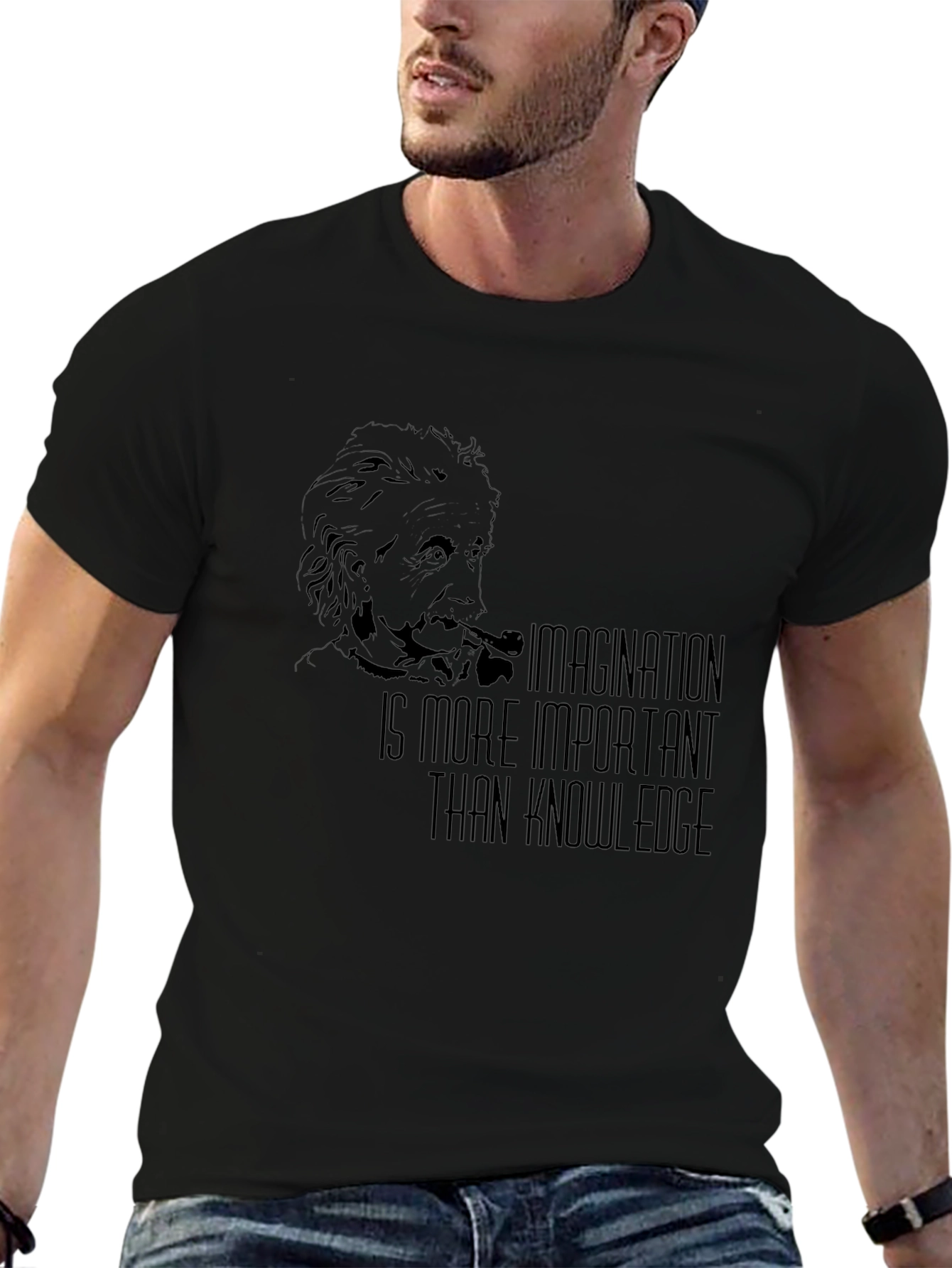 Einstein Imagination T-Shirt - Black