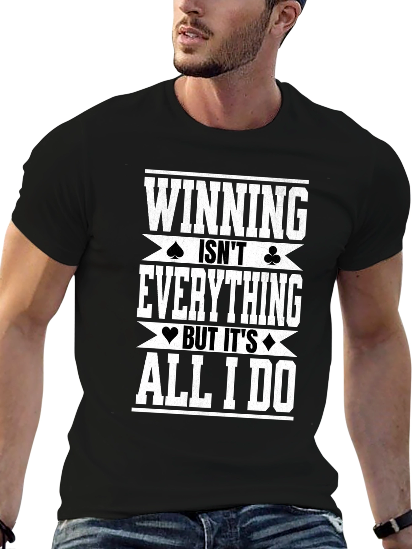 Winning Is All I Do Graphic Tee - Black