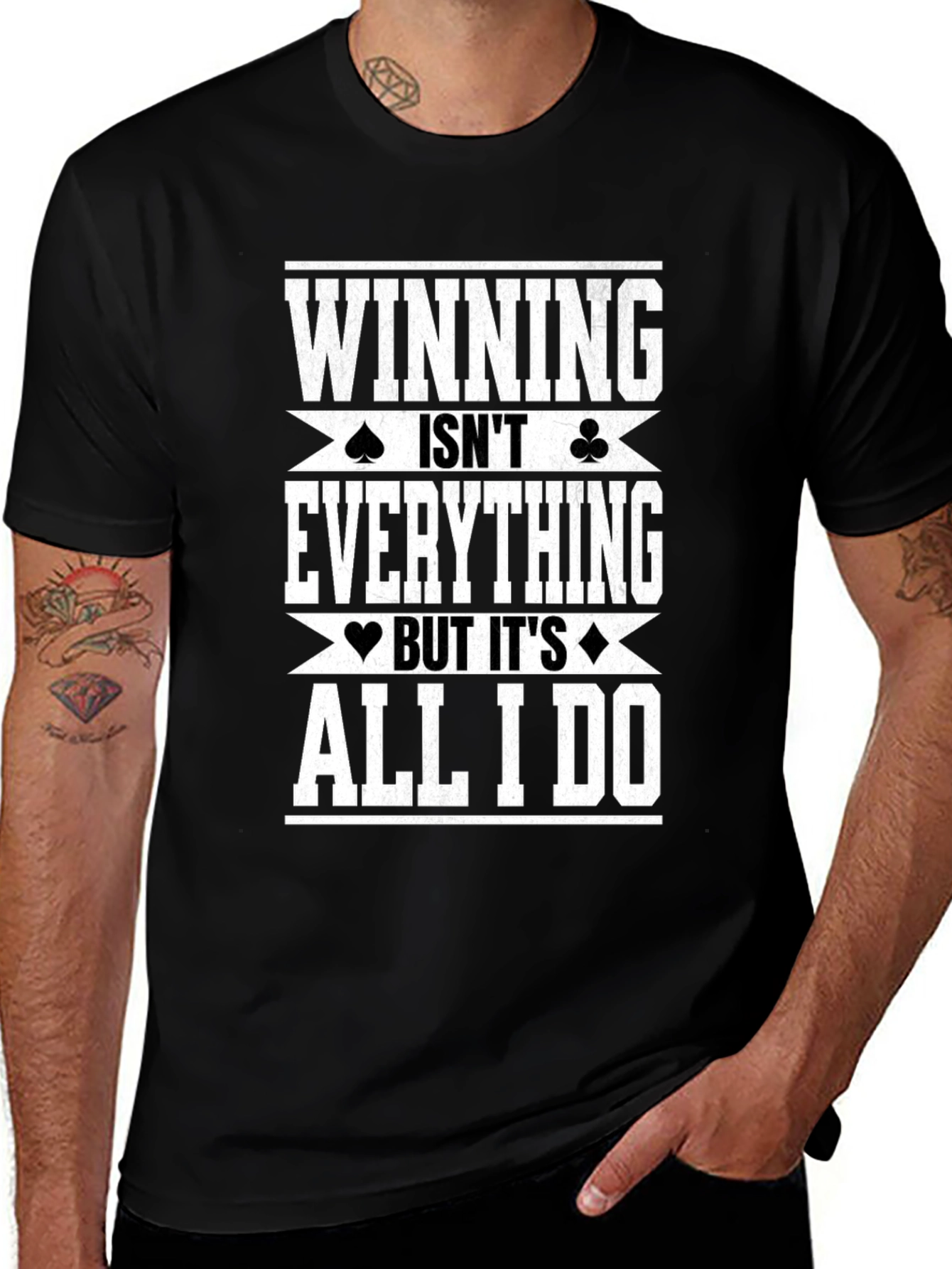 Winning Is All I Do Graphic Tee - Black