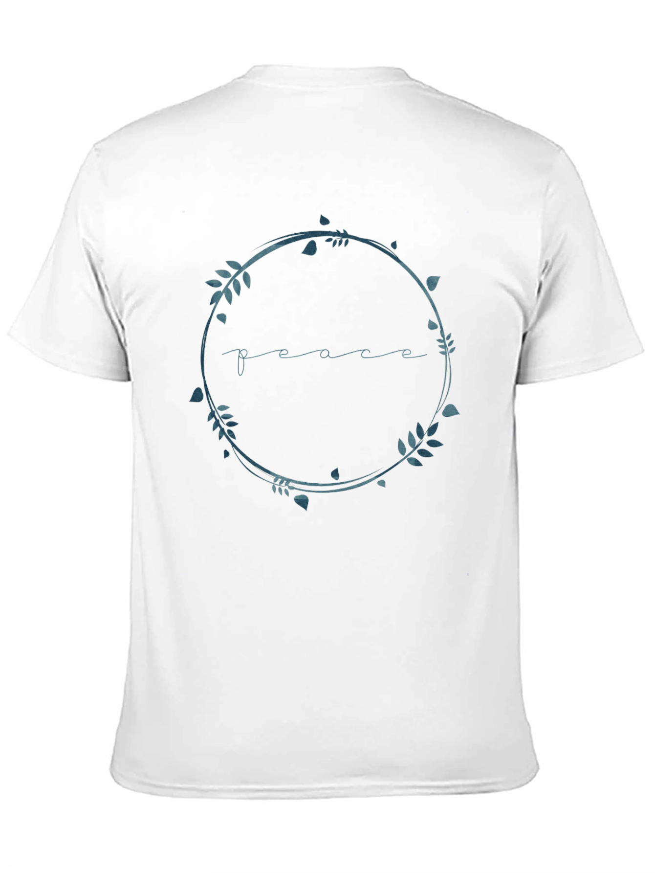Peace Wreath Graphic T-Shirt - Black