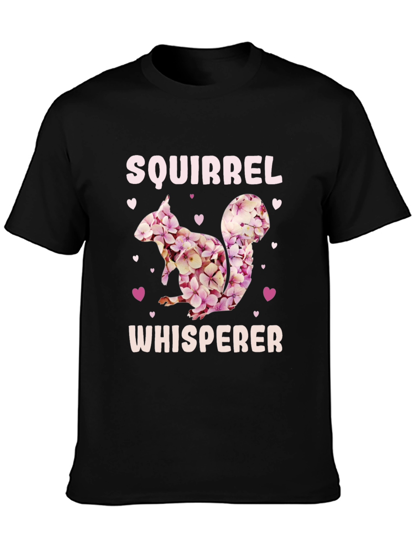 Squirrel Whisperer Floral Graphic T-Shirt