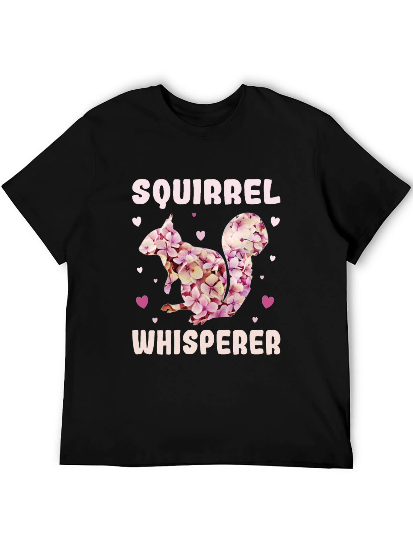 Squirrel Whisperer Floral Graphic T-Shirt