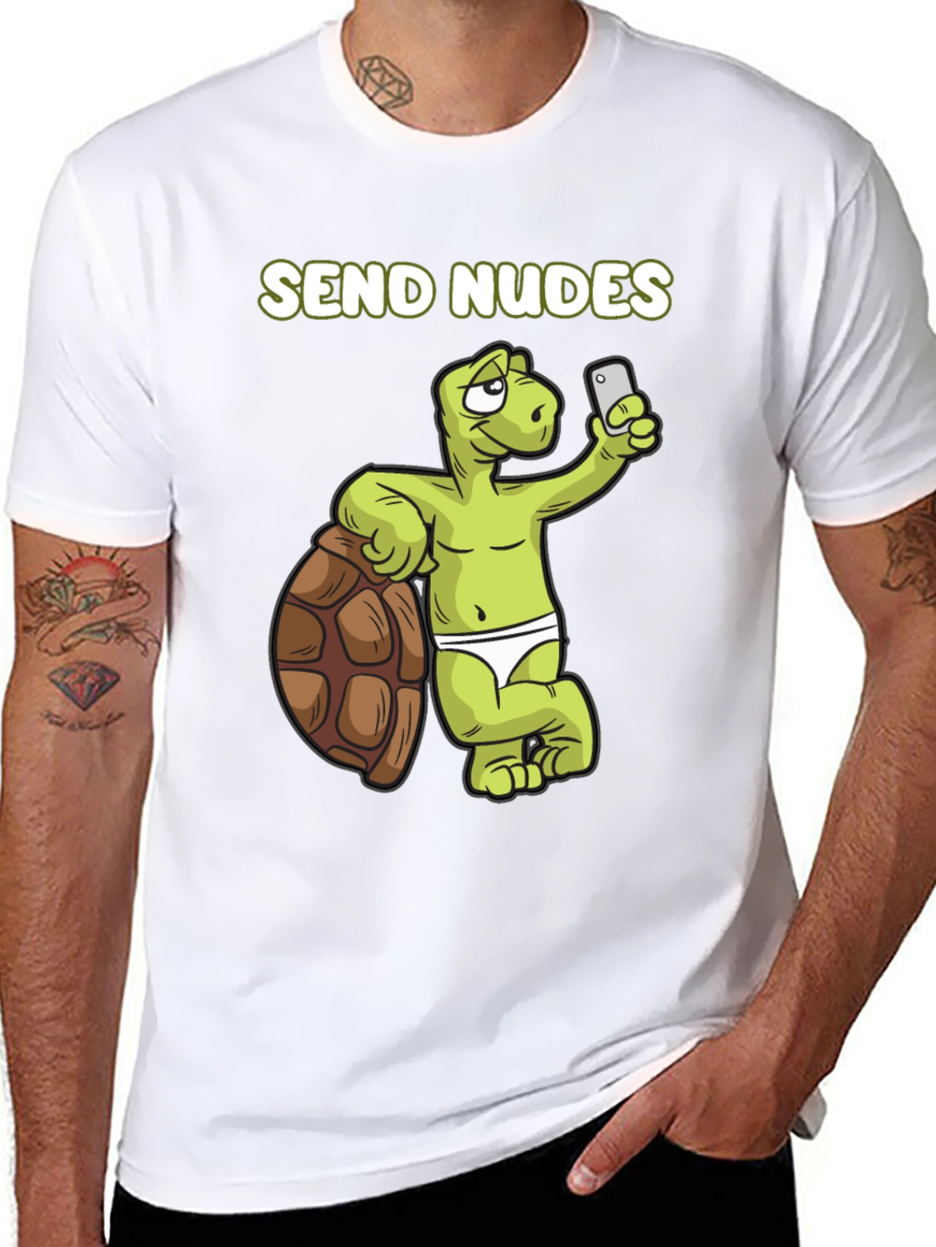 Send Nudes Turtle Tee