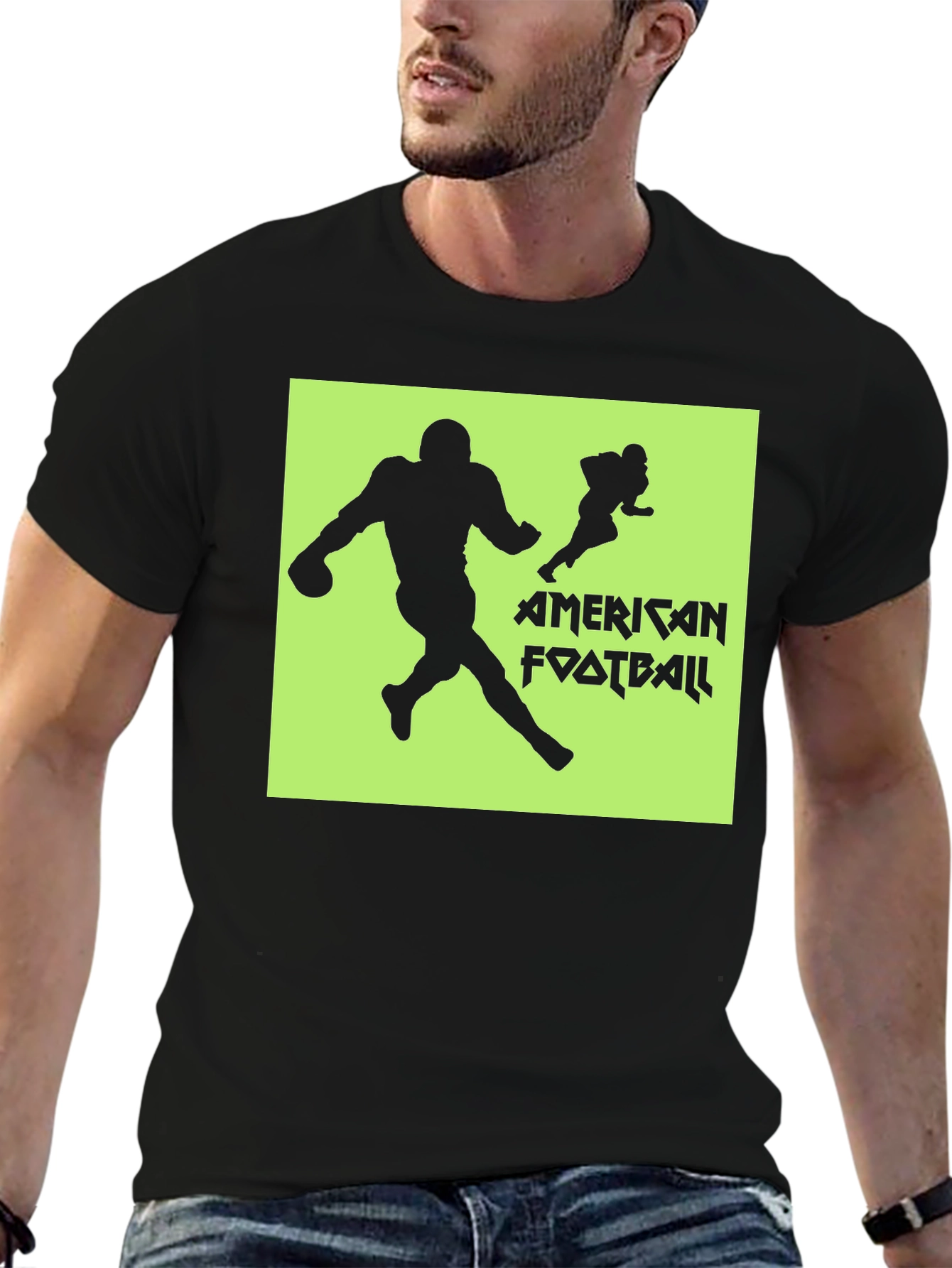 American Football Graphic Print Tee