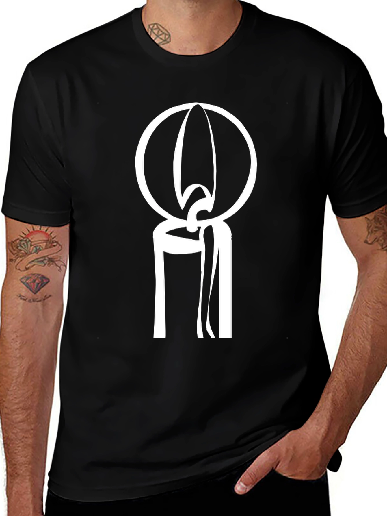 Candlelight Graphic Tee - Soft Cotton Blend