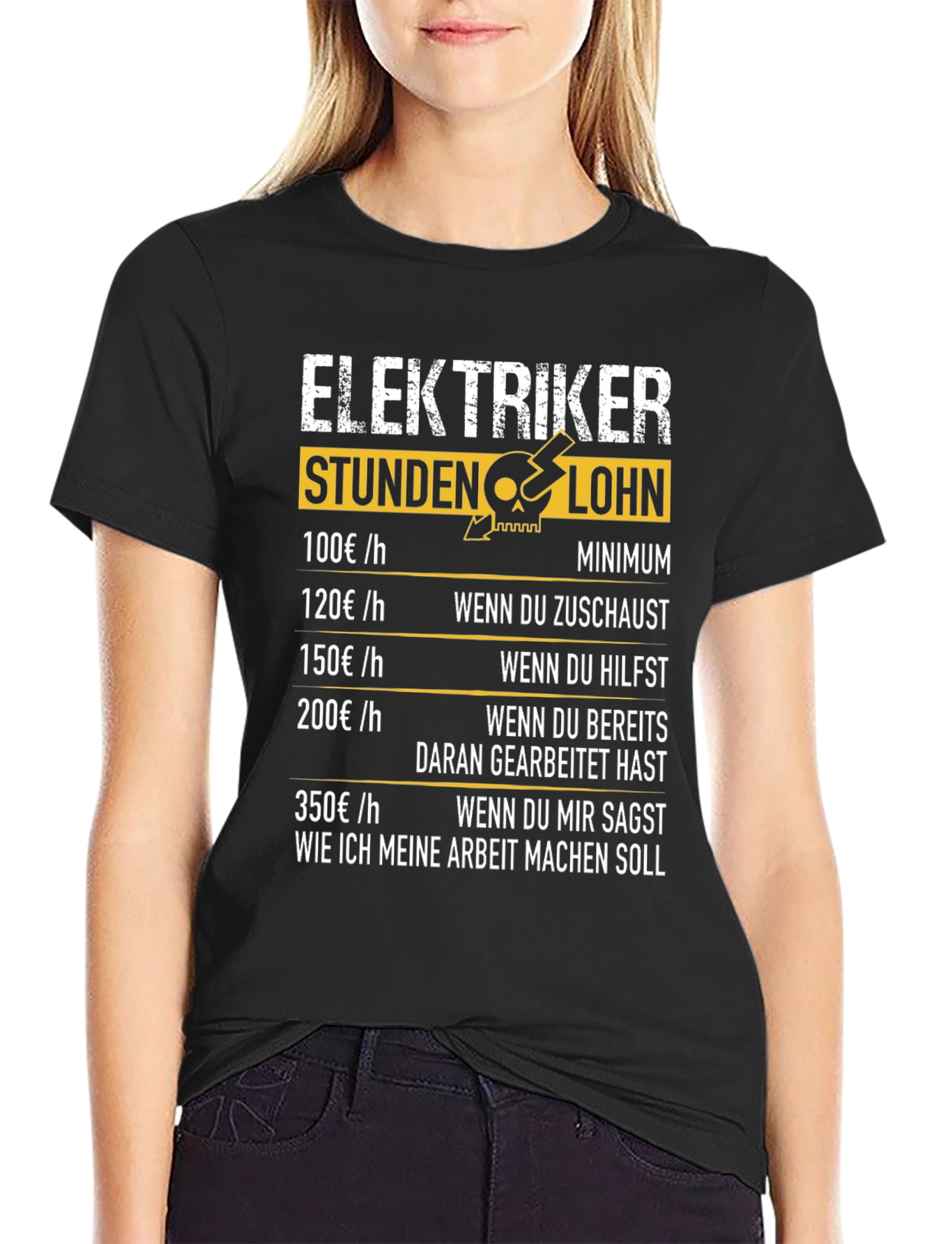 Electrician Hourly Rate Humor T-Shirt
