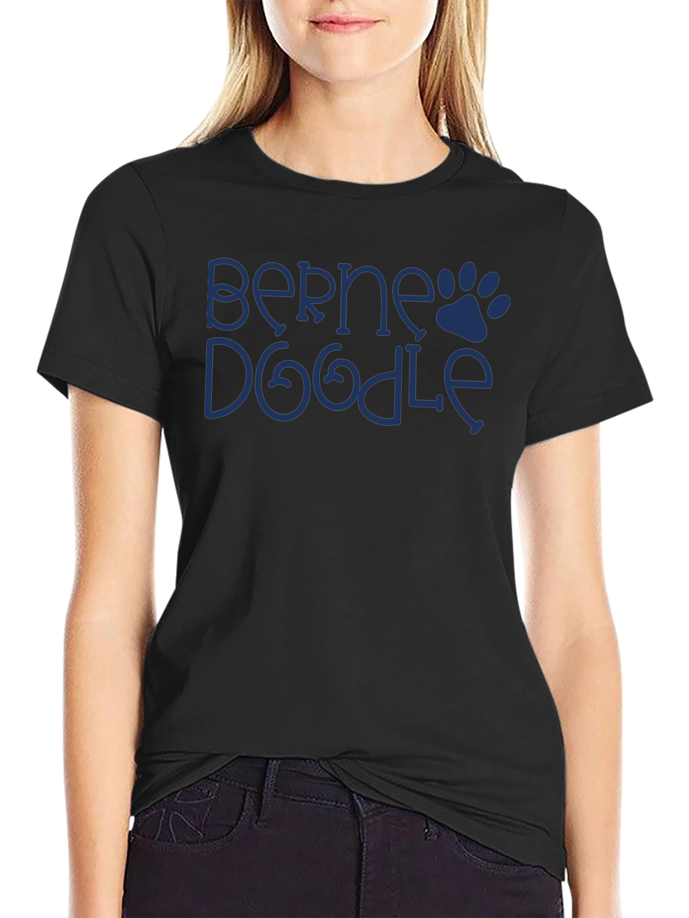 Berne Doodle Dog Paw T-Shirt