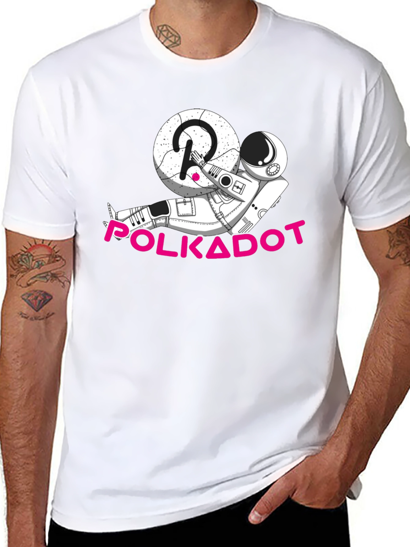 Polkadot Astronaut T-Shirt - Crypto Graphic Tee