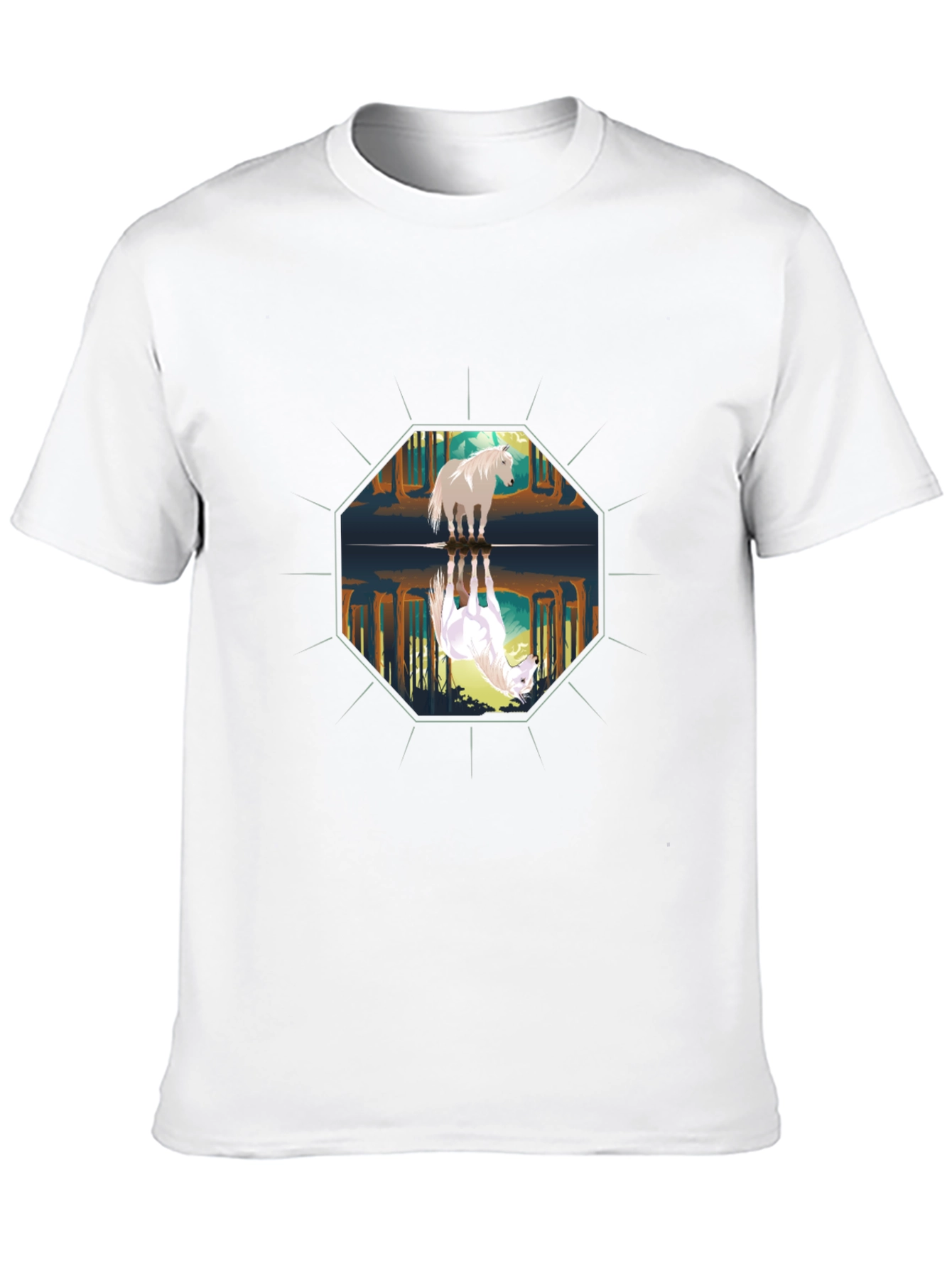 Reflective Horse Graphic Tee