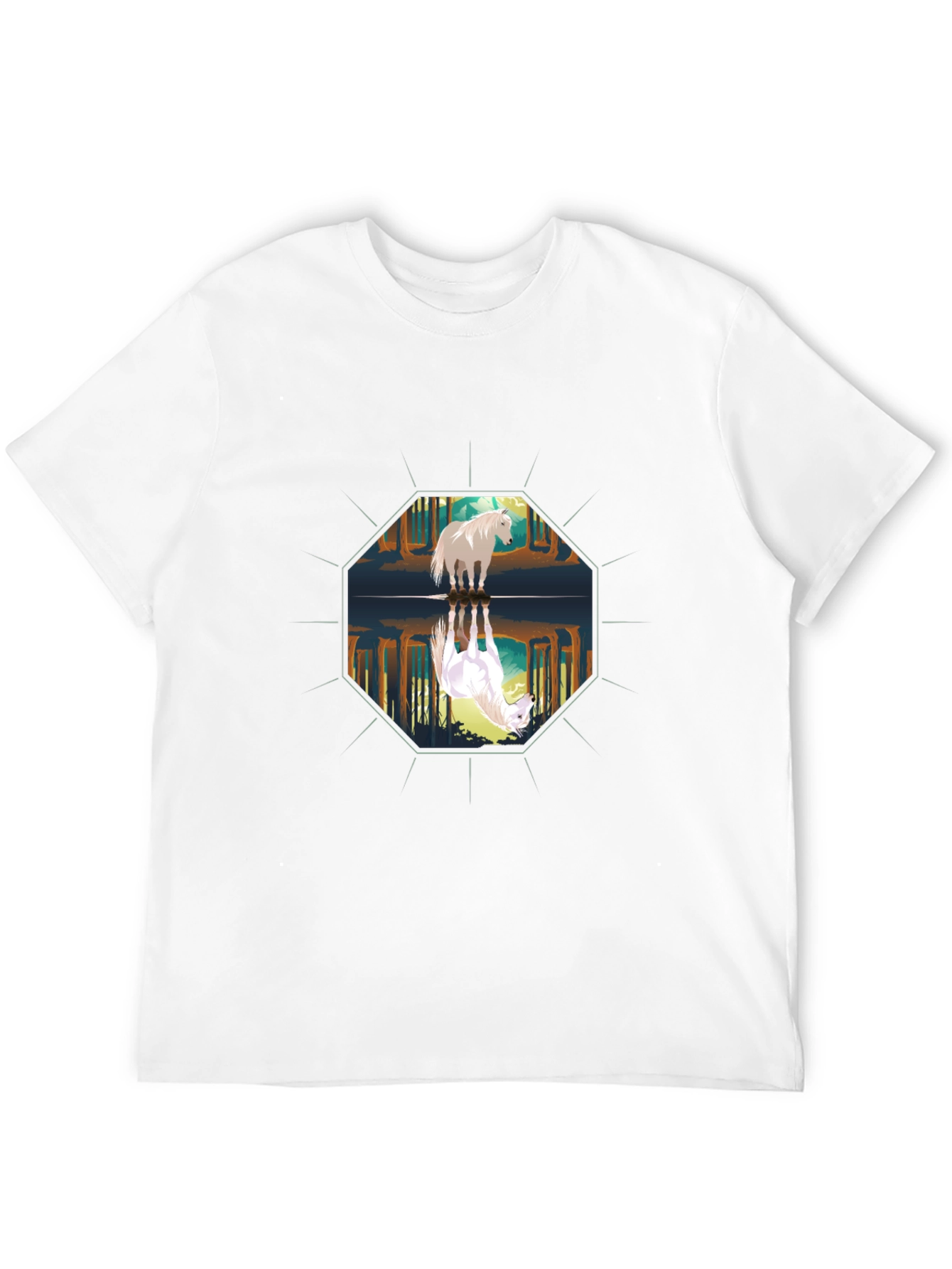 Reflective Horse Graphic Tee