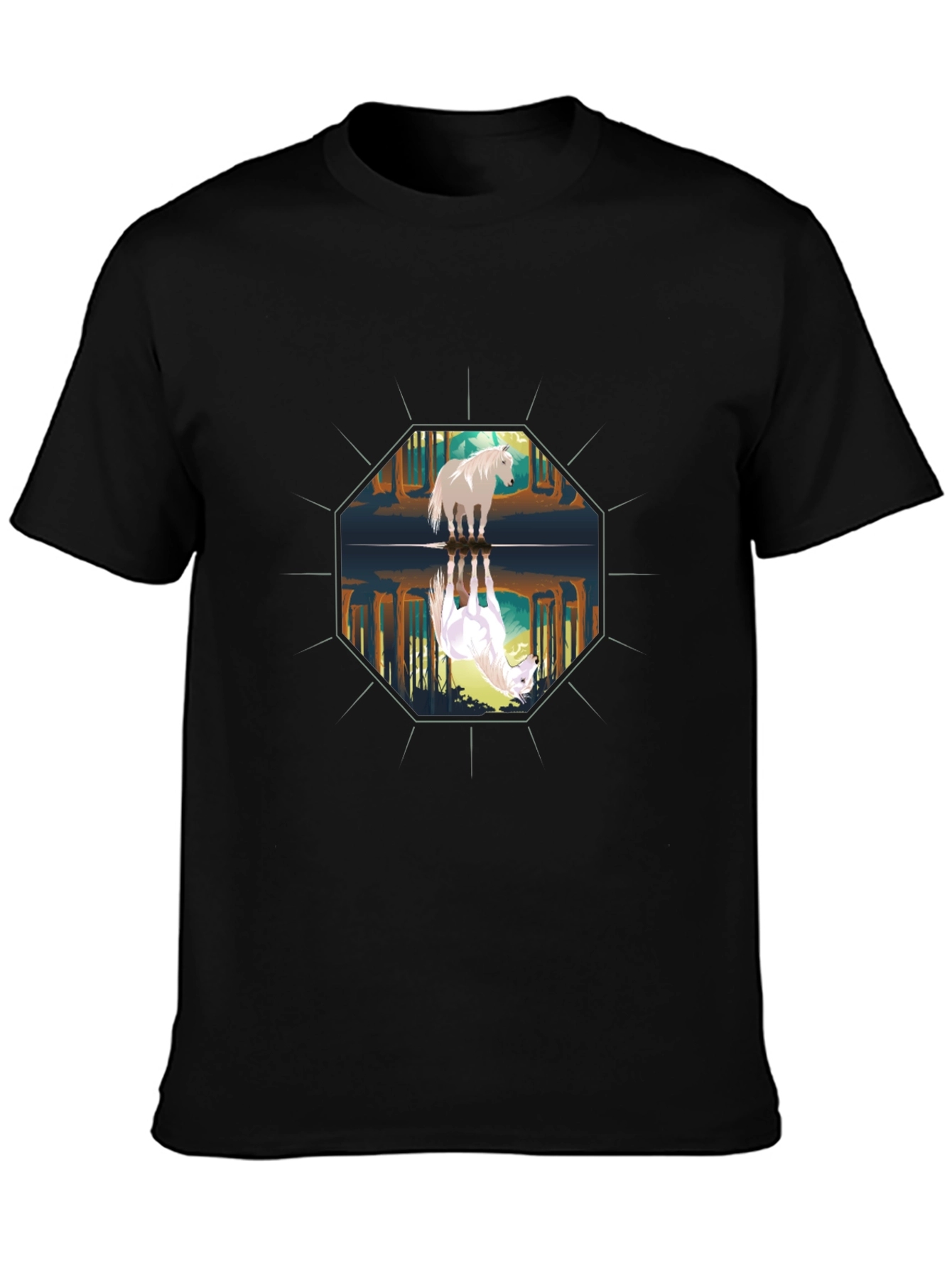 Reflective Horse Graphic Tee
