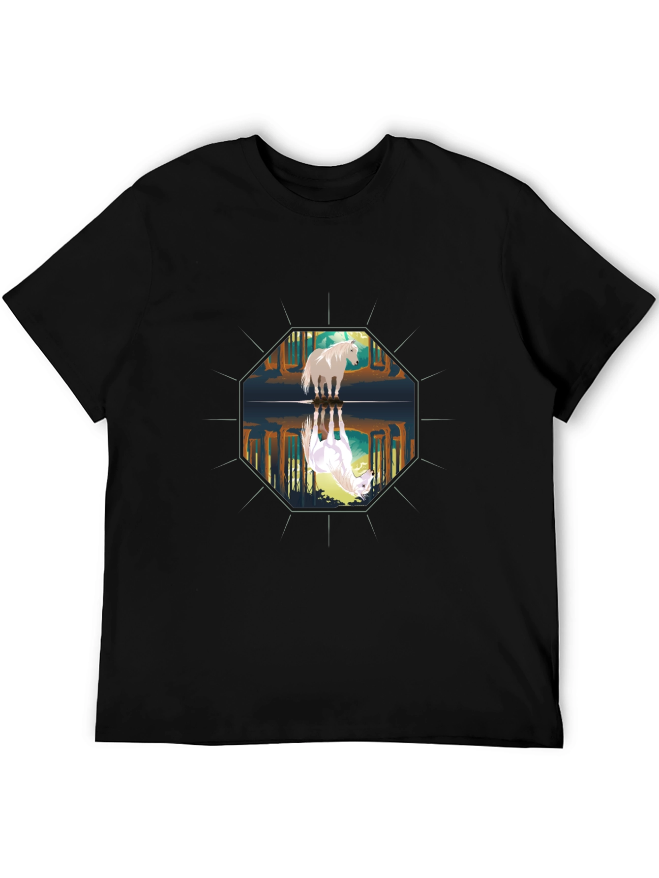 Reflective Horse Graphic Tee