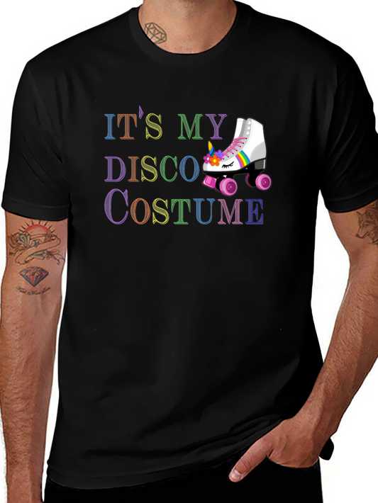 Its My Disco Costume Unicorn Roller Skate T-Shirt