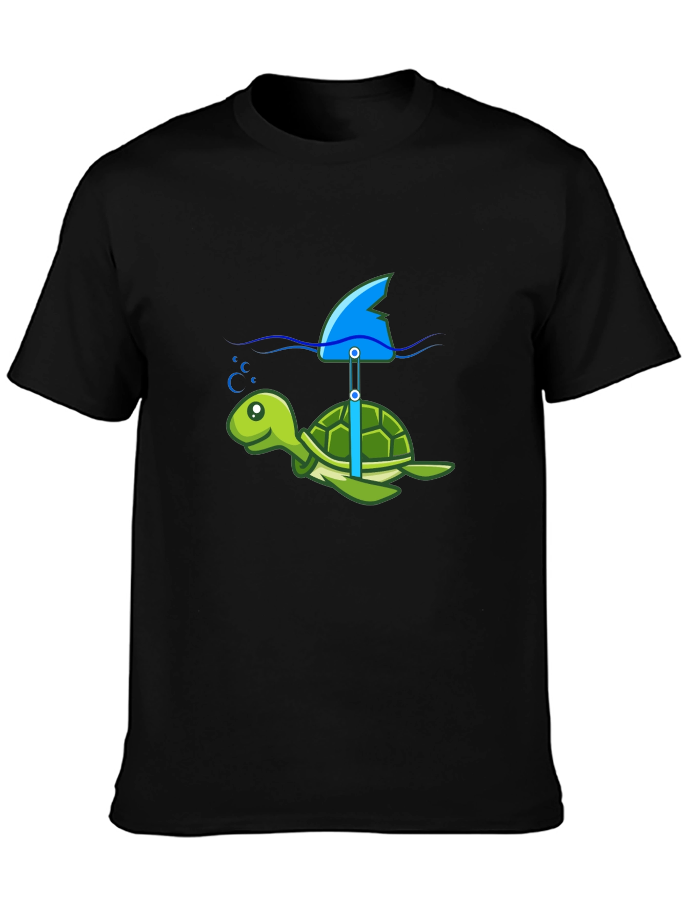 Turtle Shark Fin Funny T-Shirt