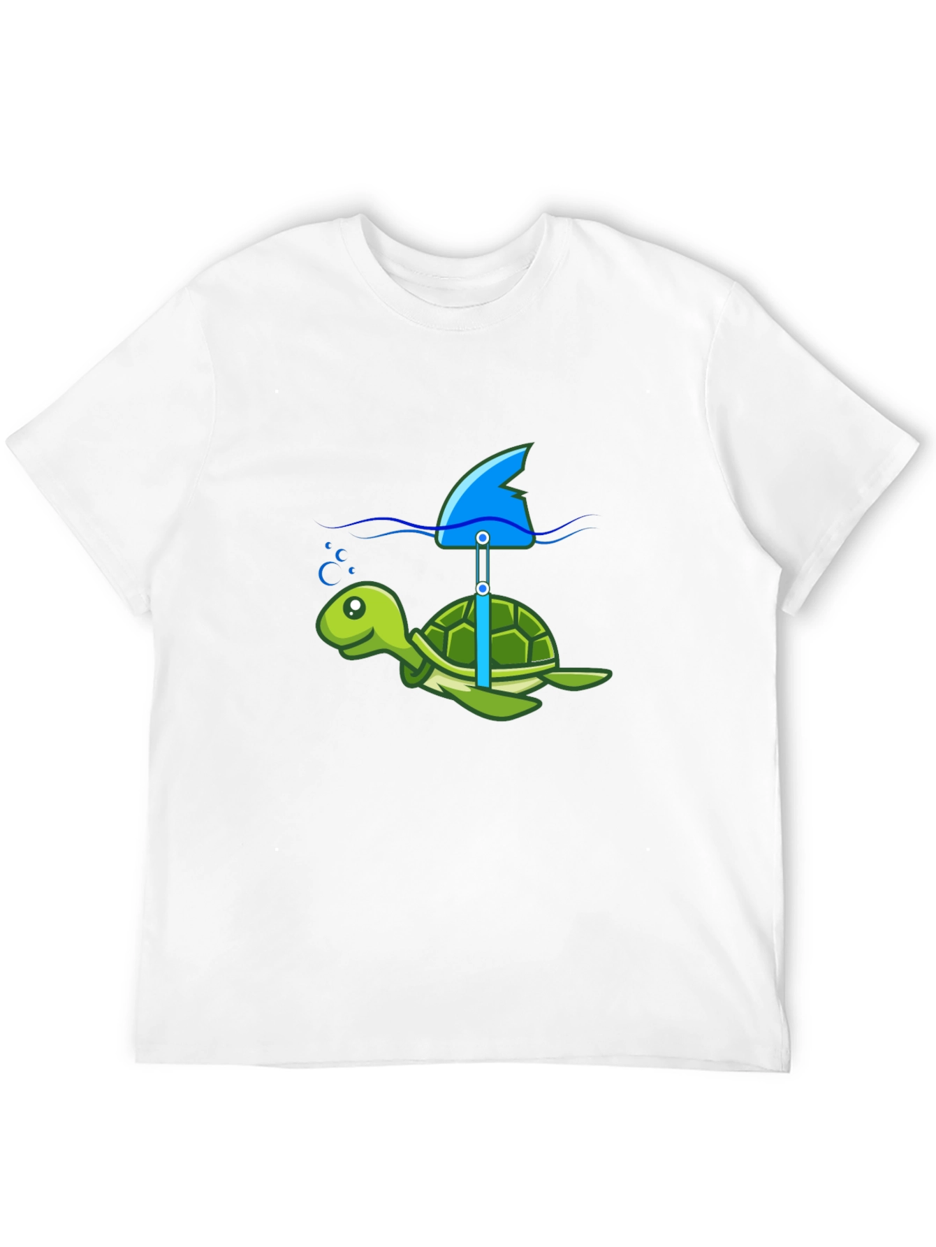 Turtle Shark Fin Funny T-Shirt