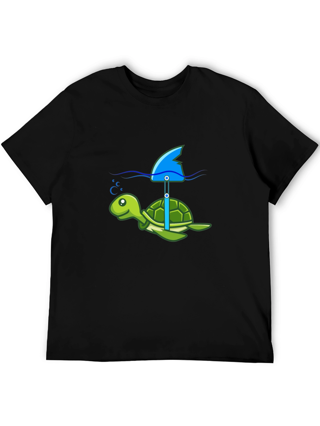 Turtle Shark Fin Funny T-Shirt