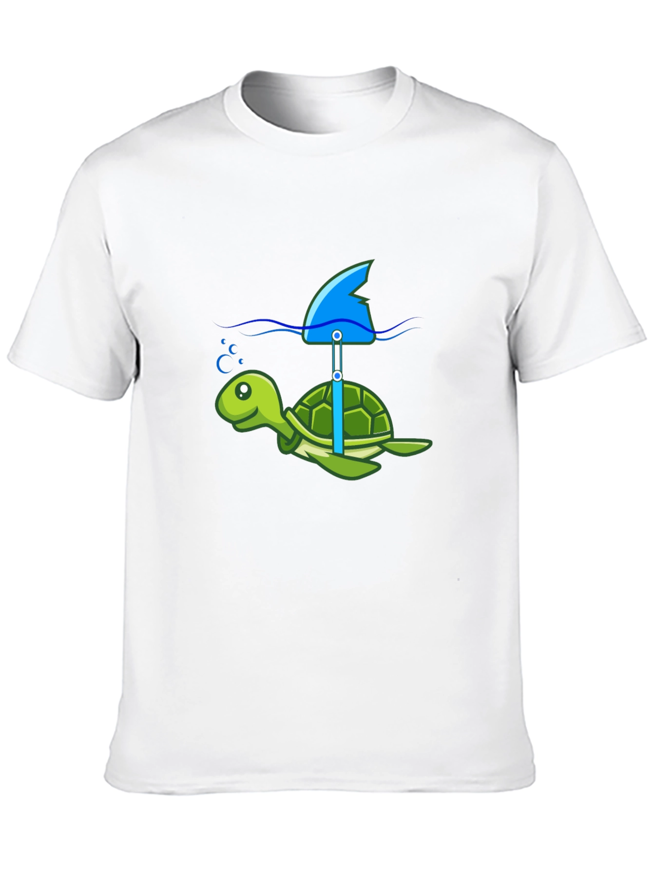 Turtle Shark Fin Funny T-Shirt
