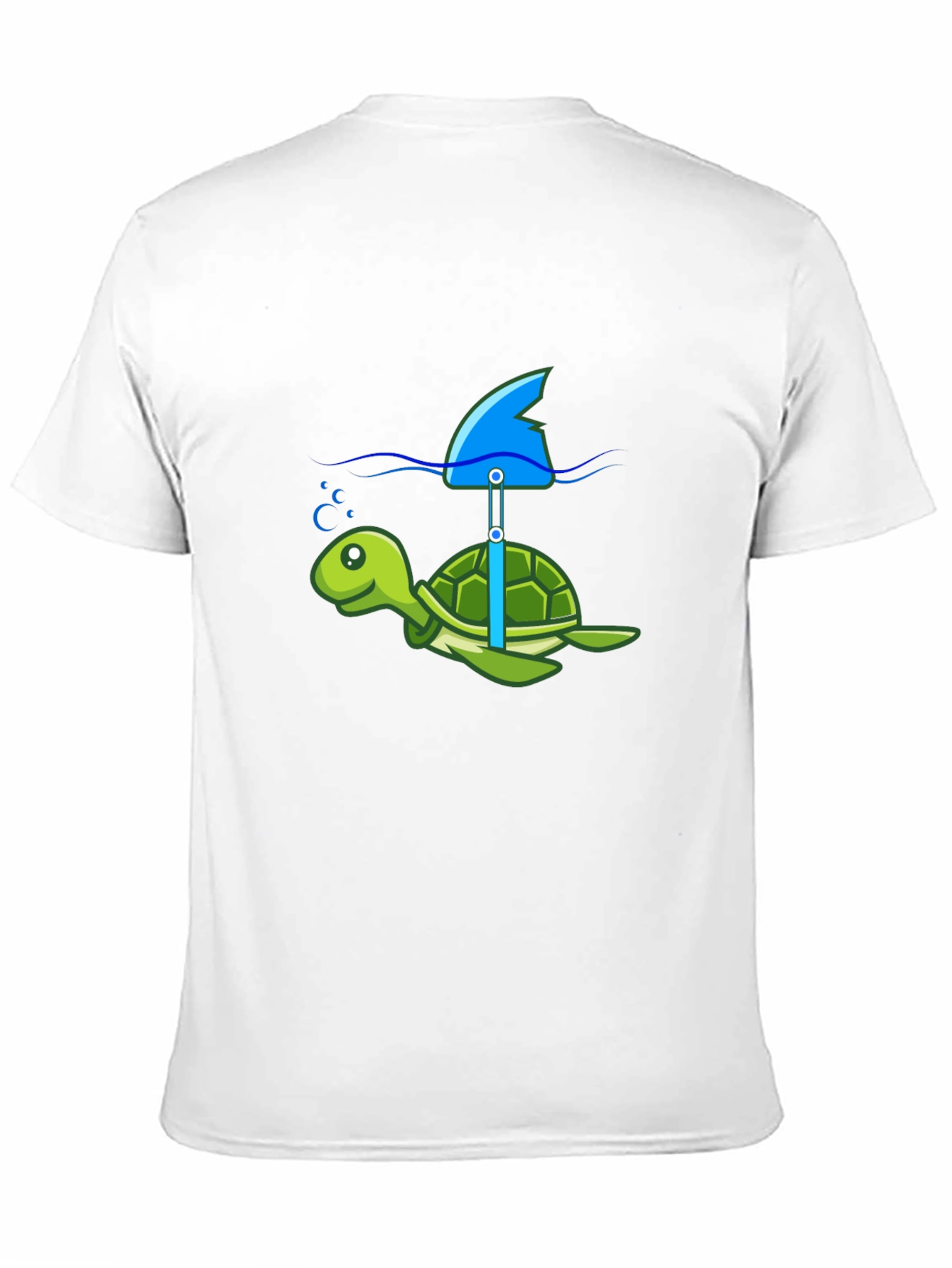 Turtle Shark Fin Funny T-Shirt