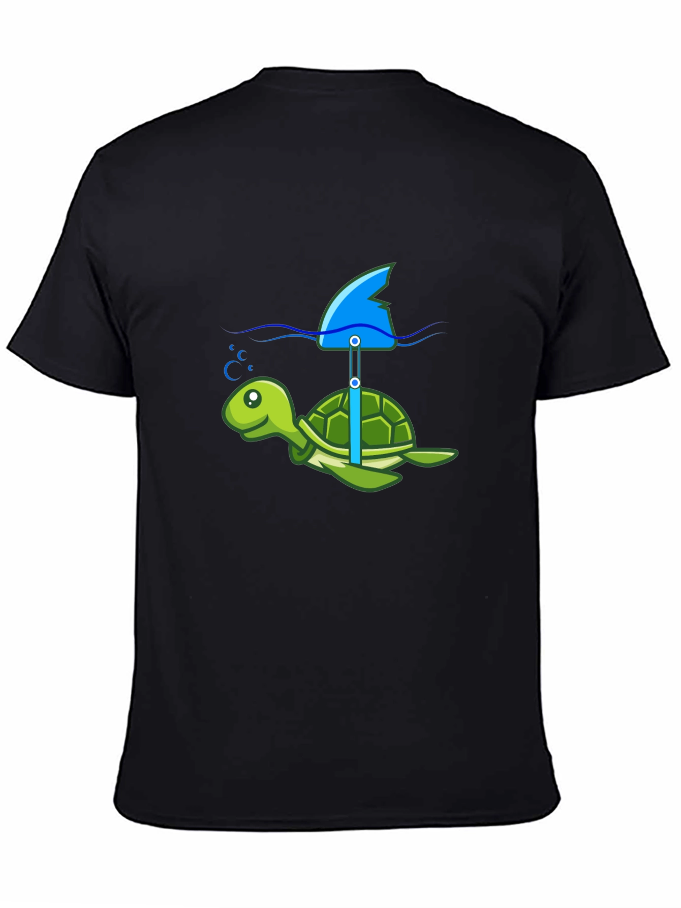 Turtle Shark Fin Funny T-Shirt