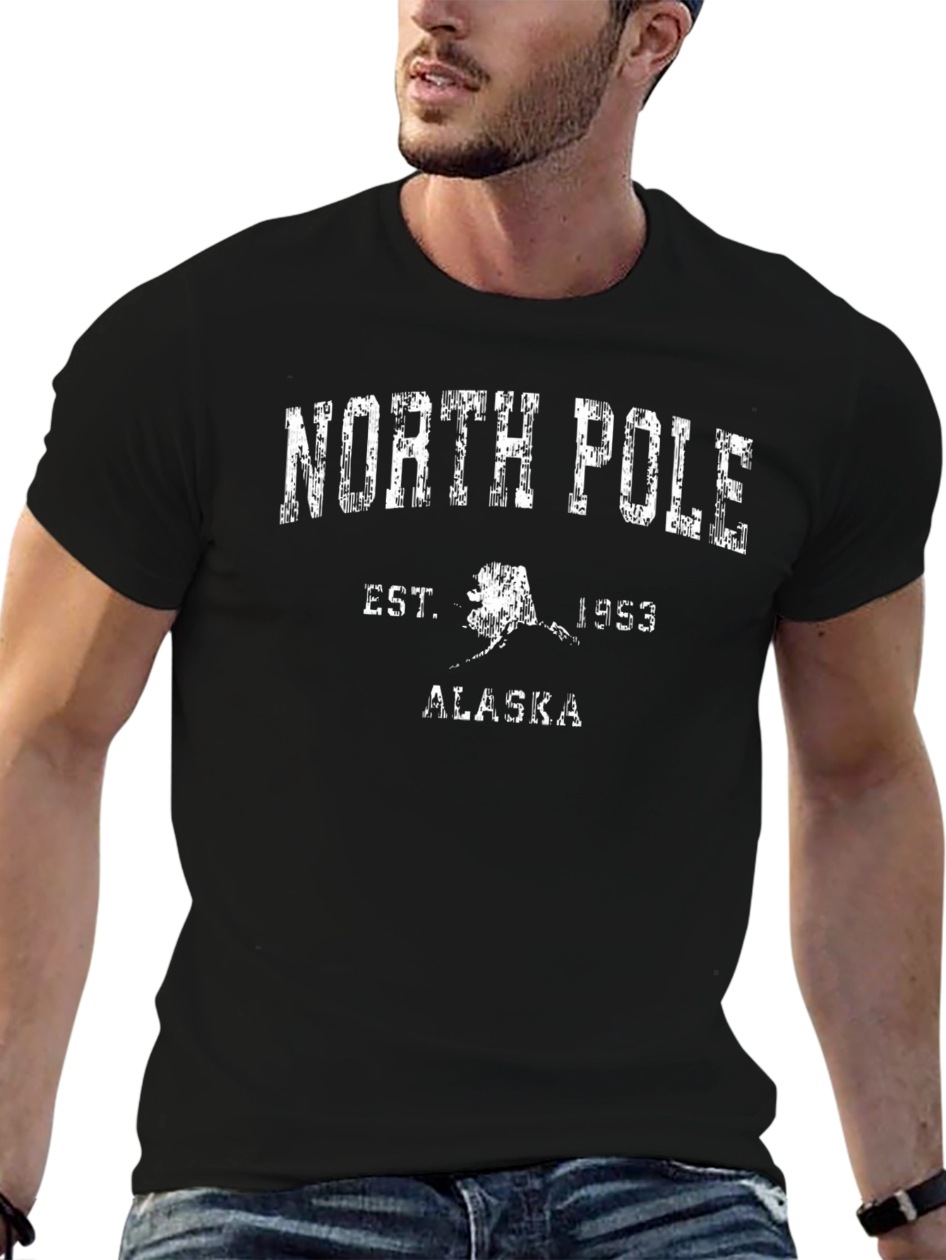 North Pole Alaska Est. 1953 Graphic T-Shirt