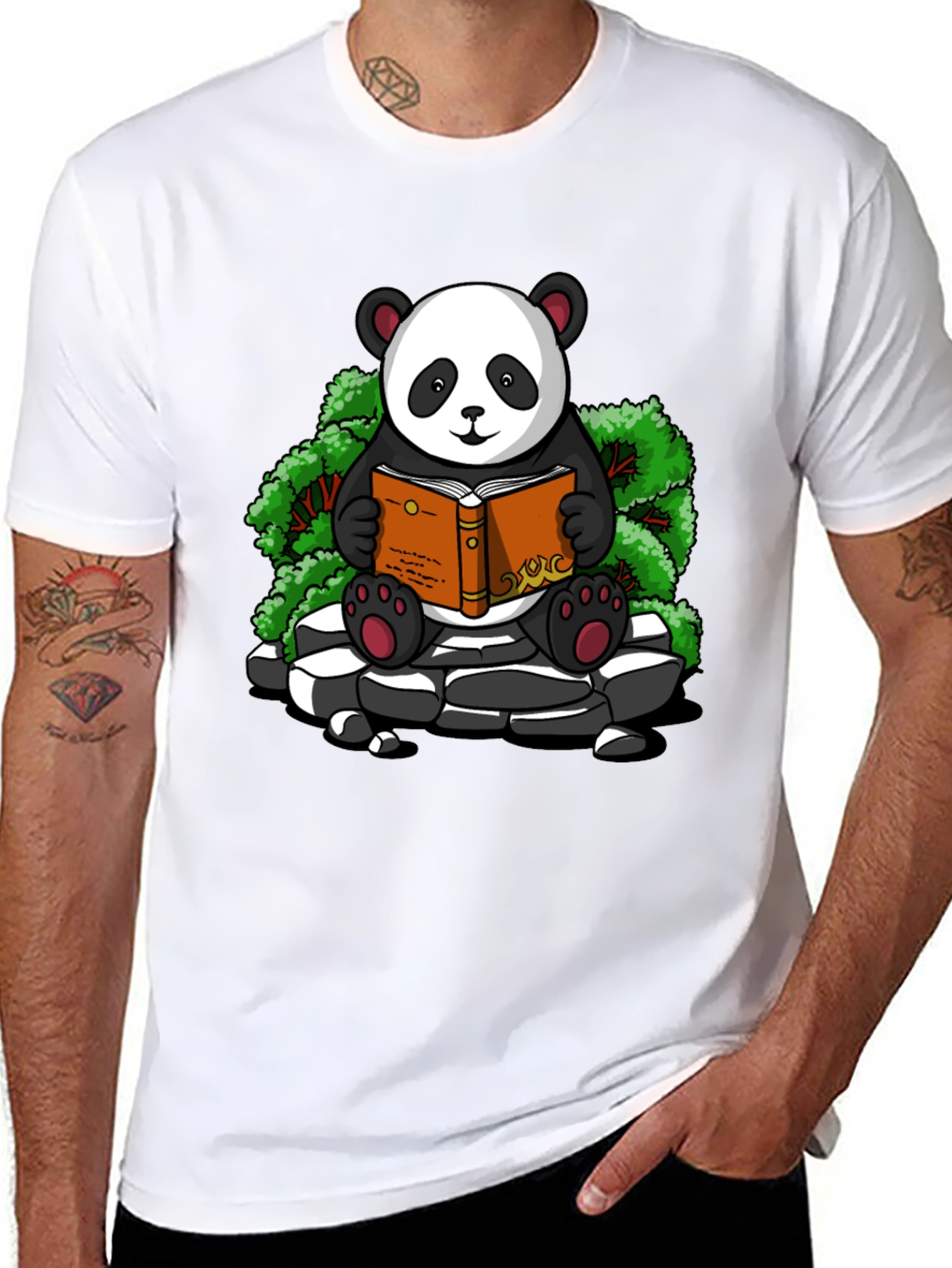 Reading Panda Graphic Tee - Cute and Comfy!