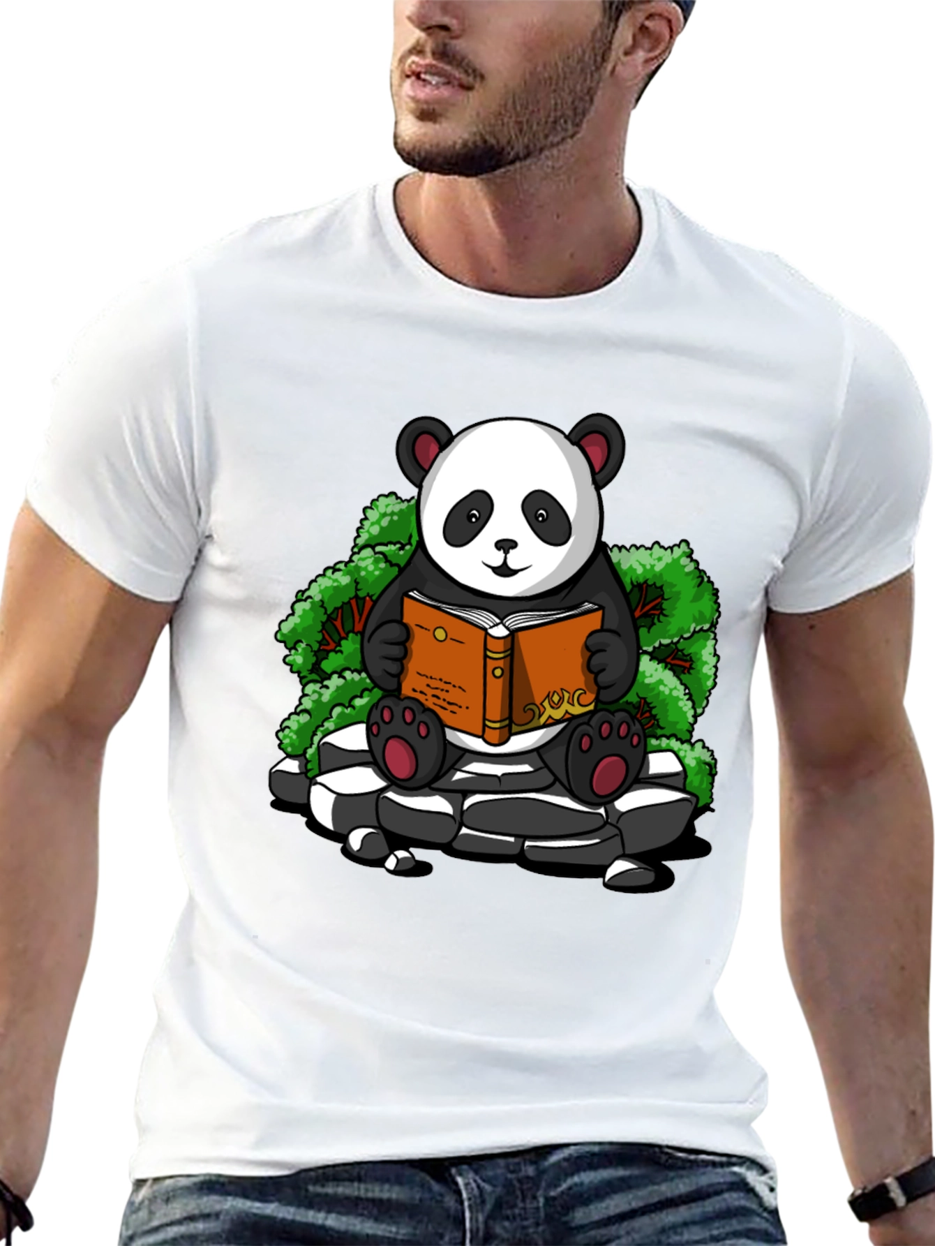 Reading Panda Graphic Tee - Cute and Comfy!