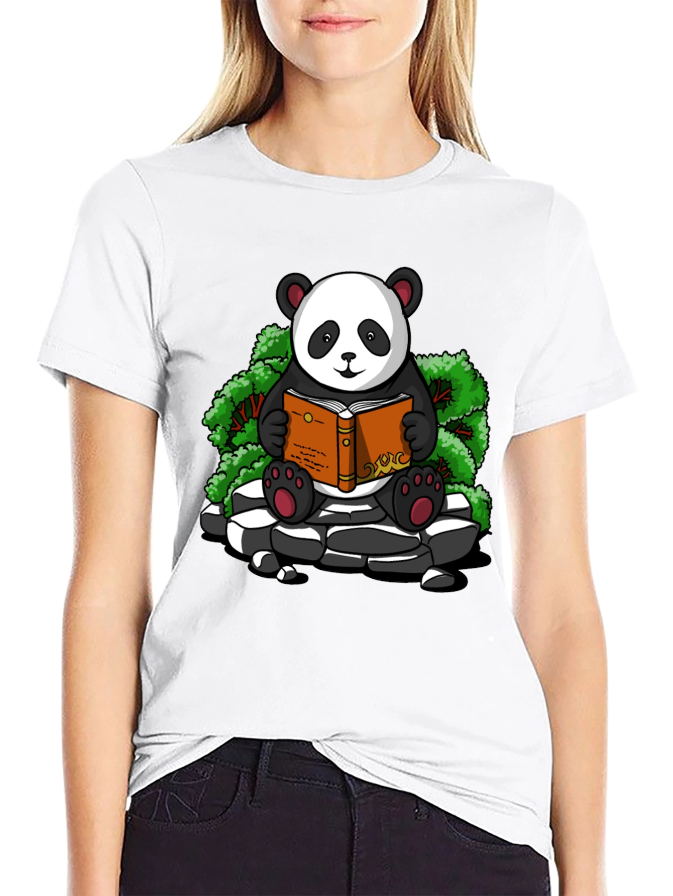 Reading Panda Graphic Tee - Cute and Comfy!
