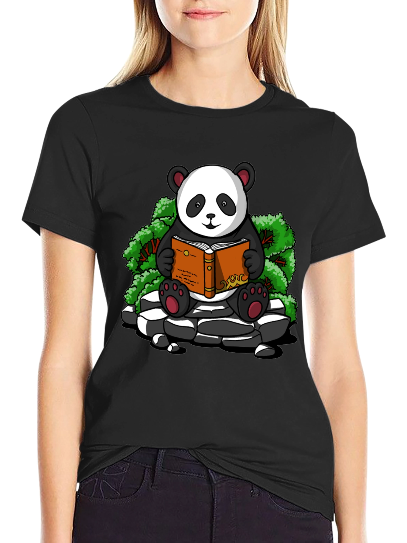 Reading Panda Graphic Tee - Cute and Comfy!