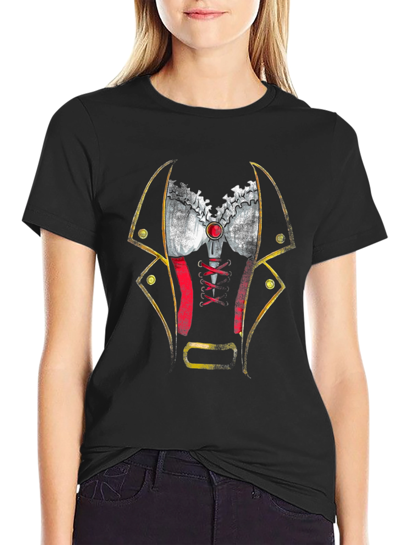 Vampire Costume T-Shirt: Black Halloween Tee