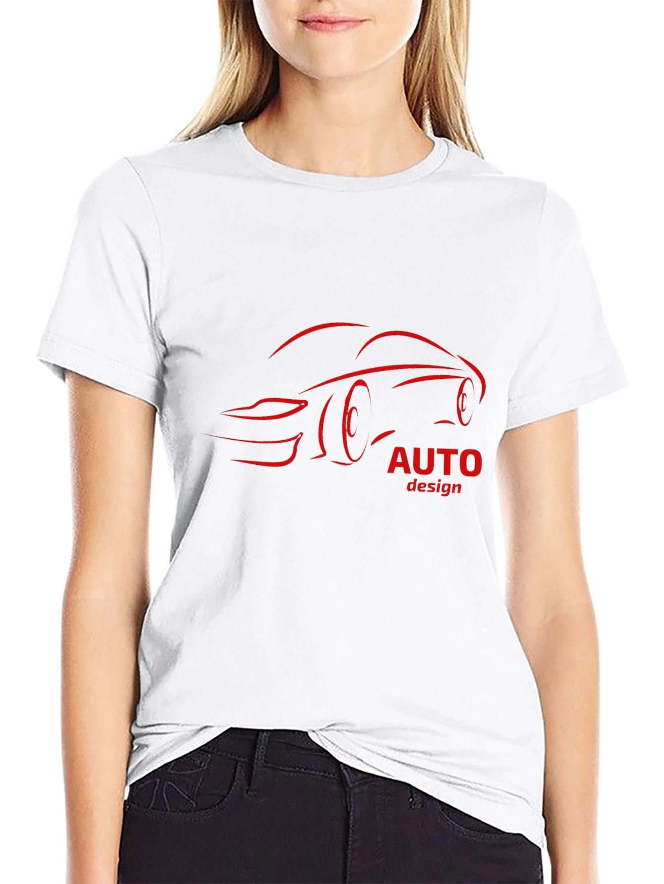 Auto Design T-Shirt - Black Stylish Automotive Graphic Tee