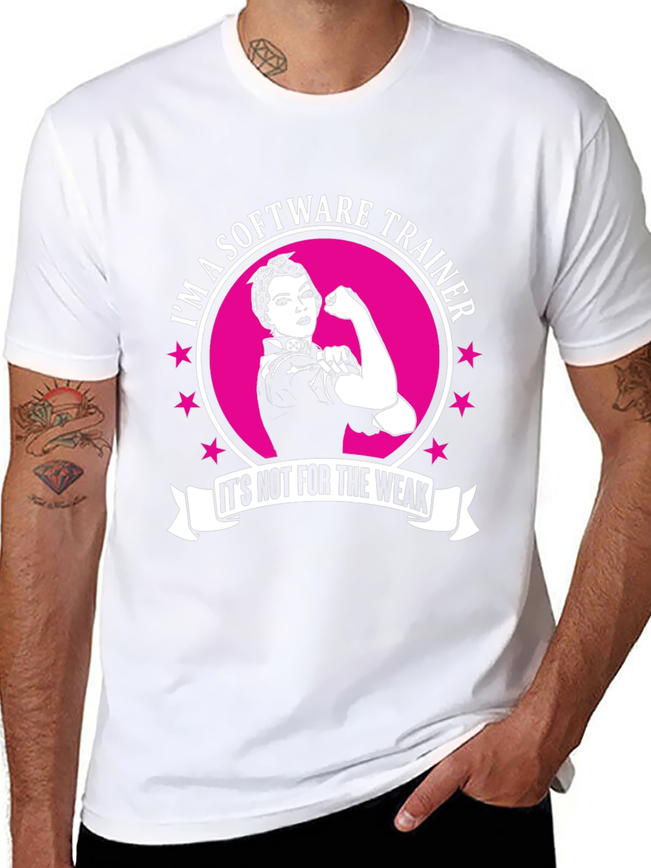 Software Trainer T-Shirt - Strong Woman Design