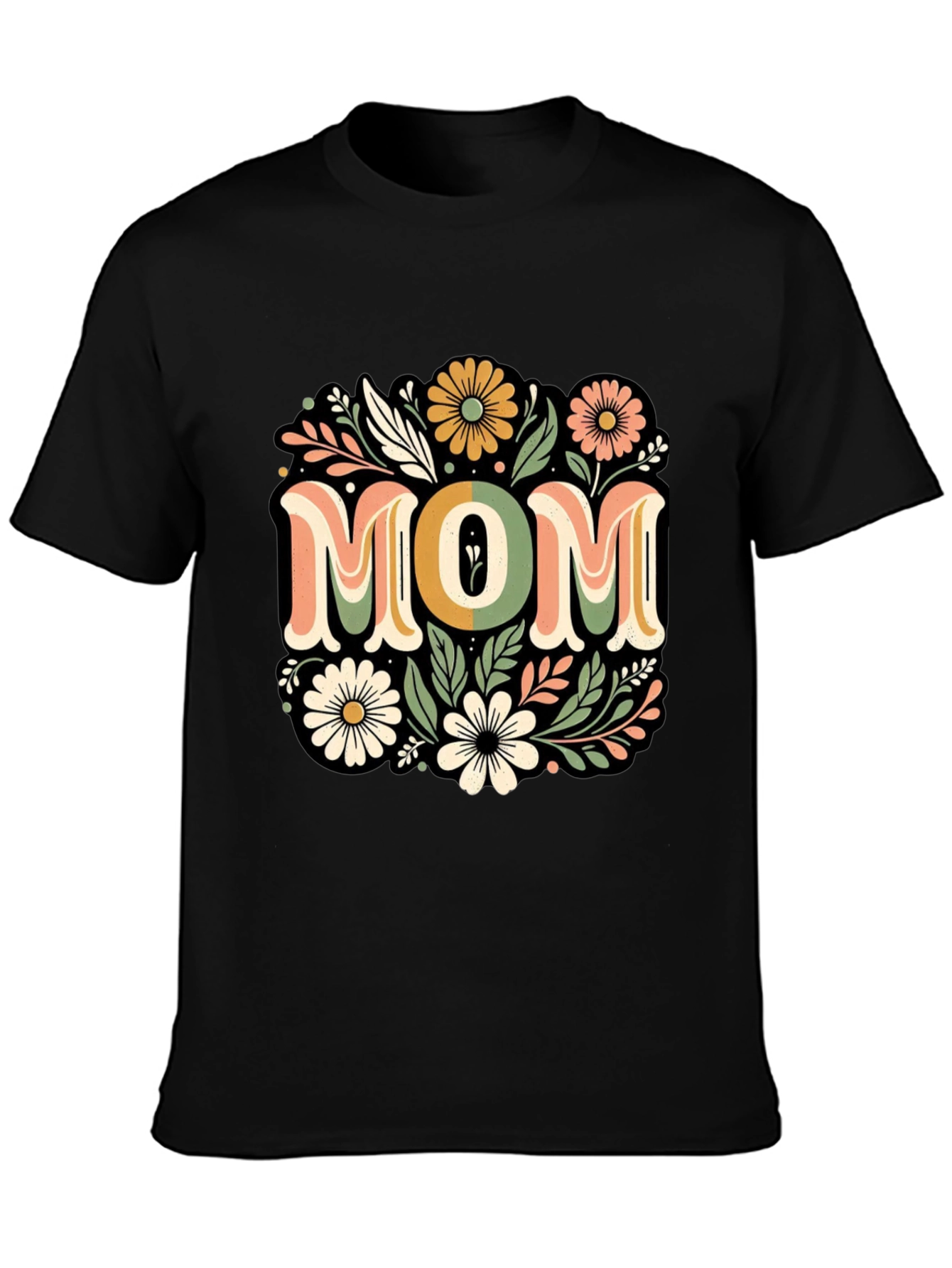 Floral Mom T-Shirt - Retro Style