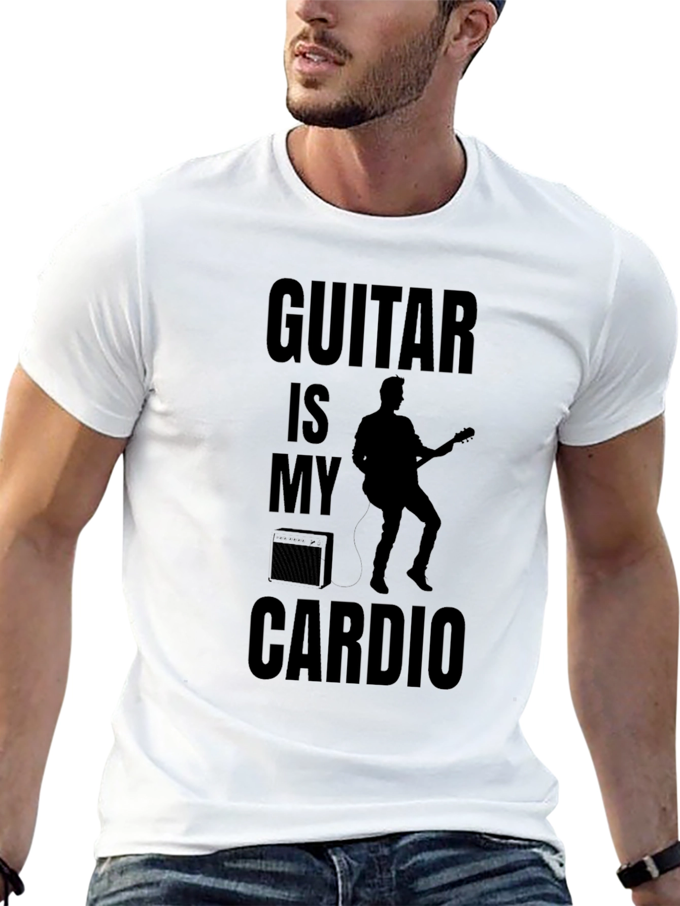 Guitar is My Cardio Graphic Tee