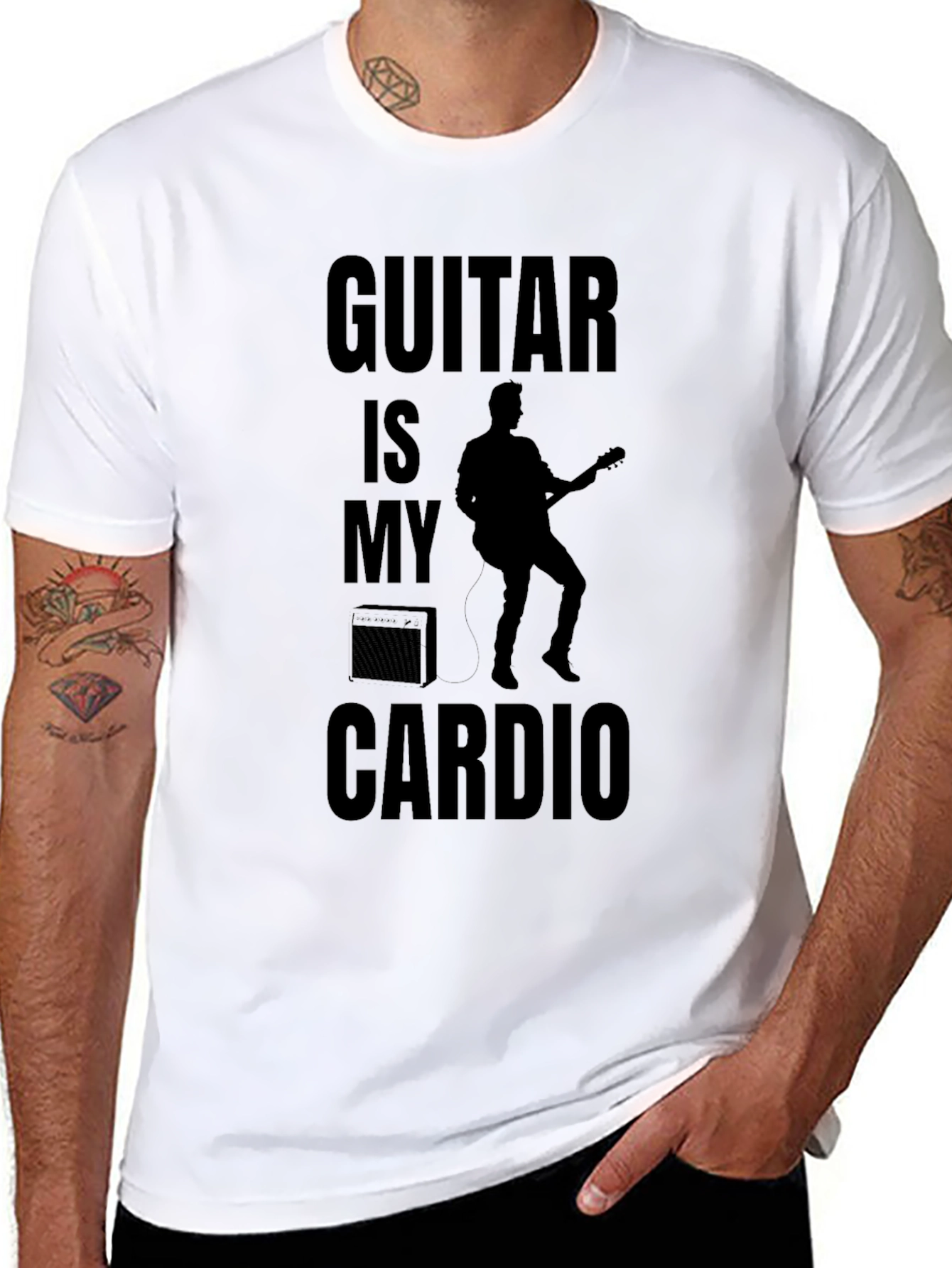 Guitar is My Cardio Graphic Tee
