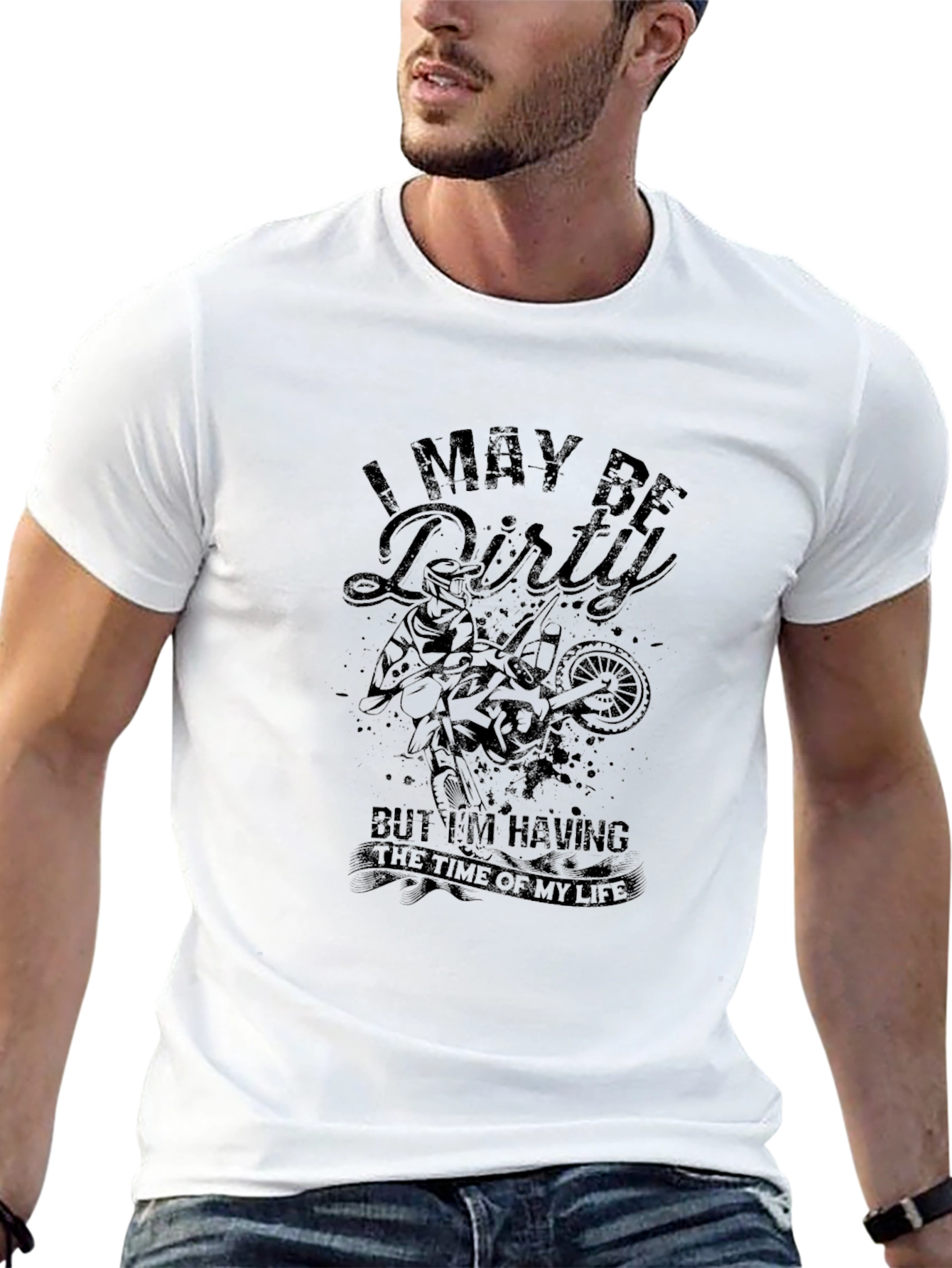 I May Be Dirty Motocross Graphic Tee