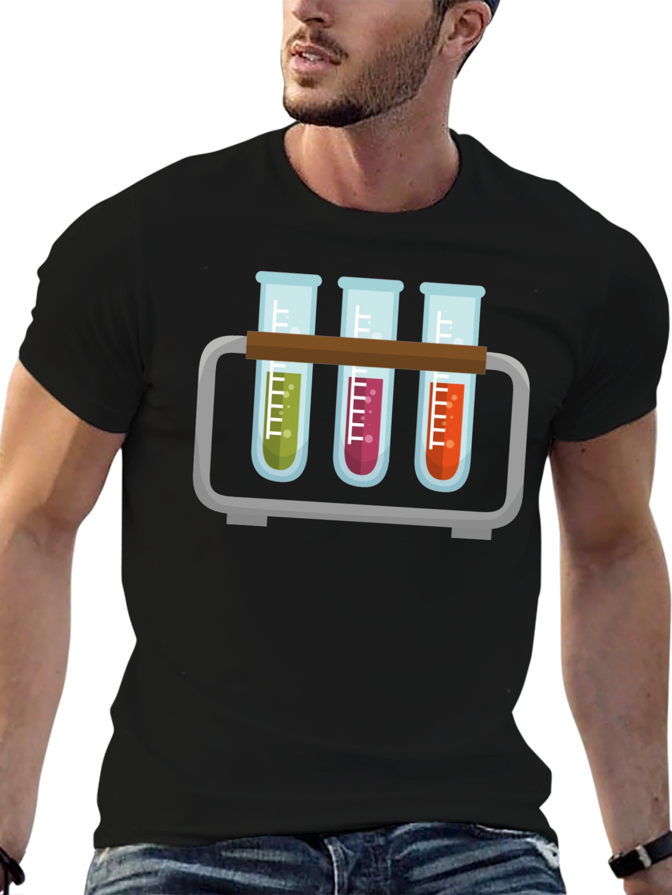 Science Test Tubes Graphic T-Shirt