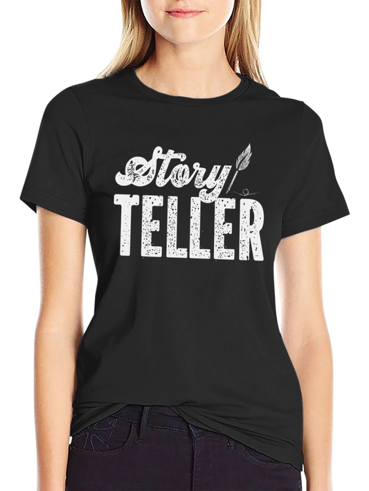 Story Teller Graphic T-Shirt - Black Cotton Tee