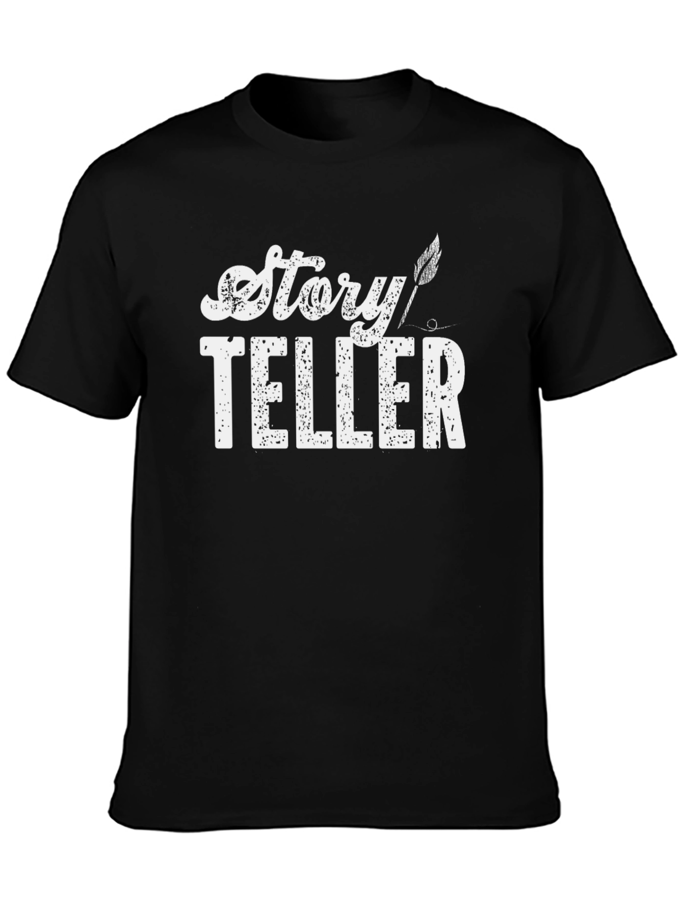 Story Teller Graphic T-Shirt - Black Cotton Tee