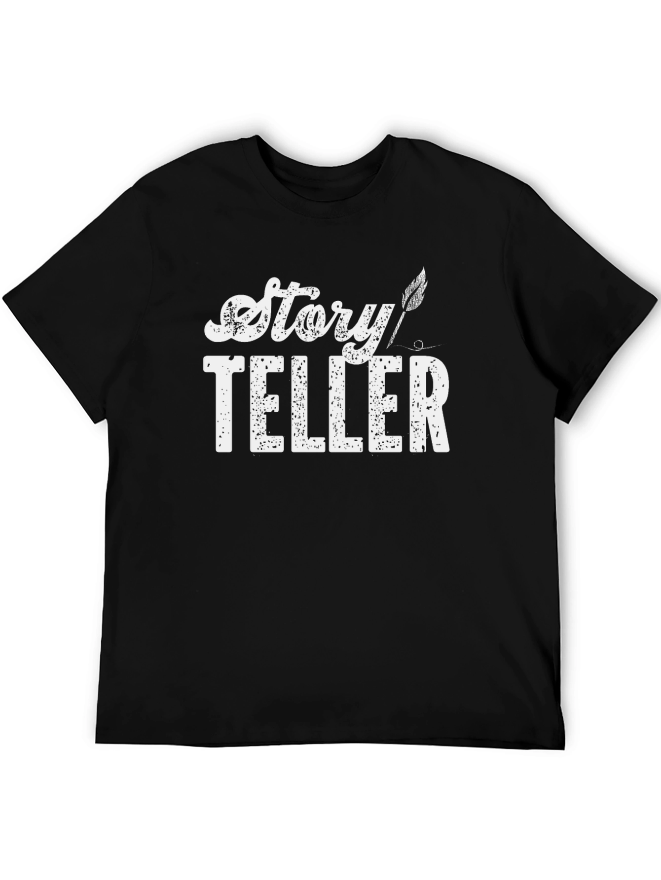 Story Teller Graphic T-Shirt - Black Cotton Tee
