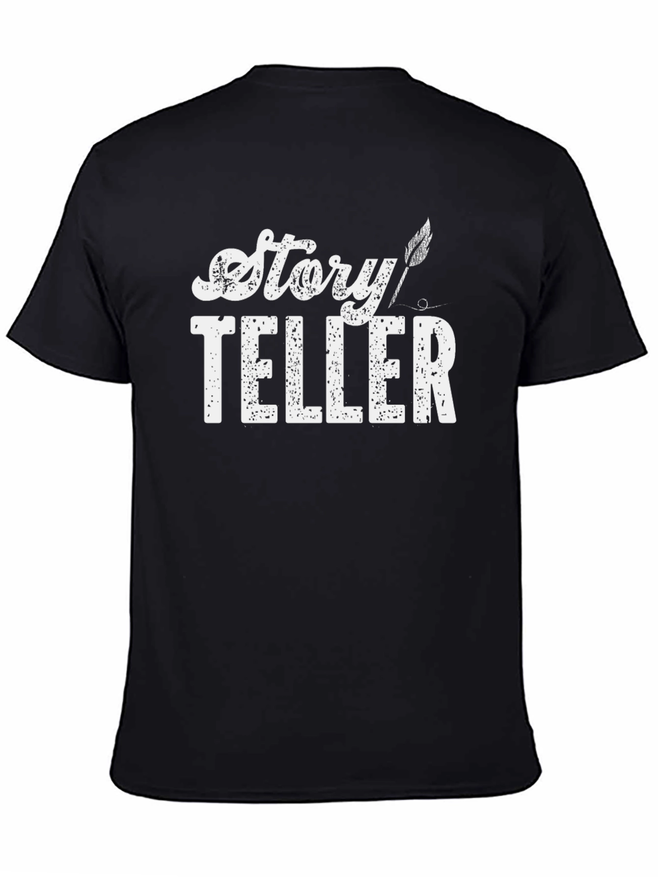 Story Teller Graphic T-Shirt - Black Cotton Tee