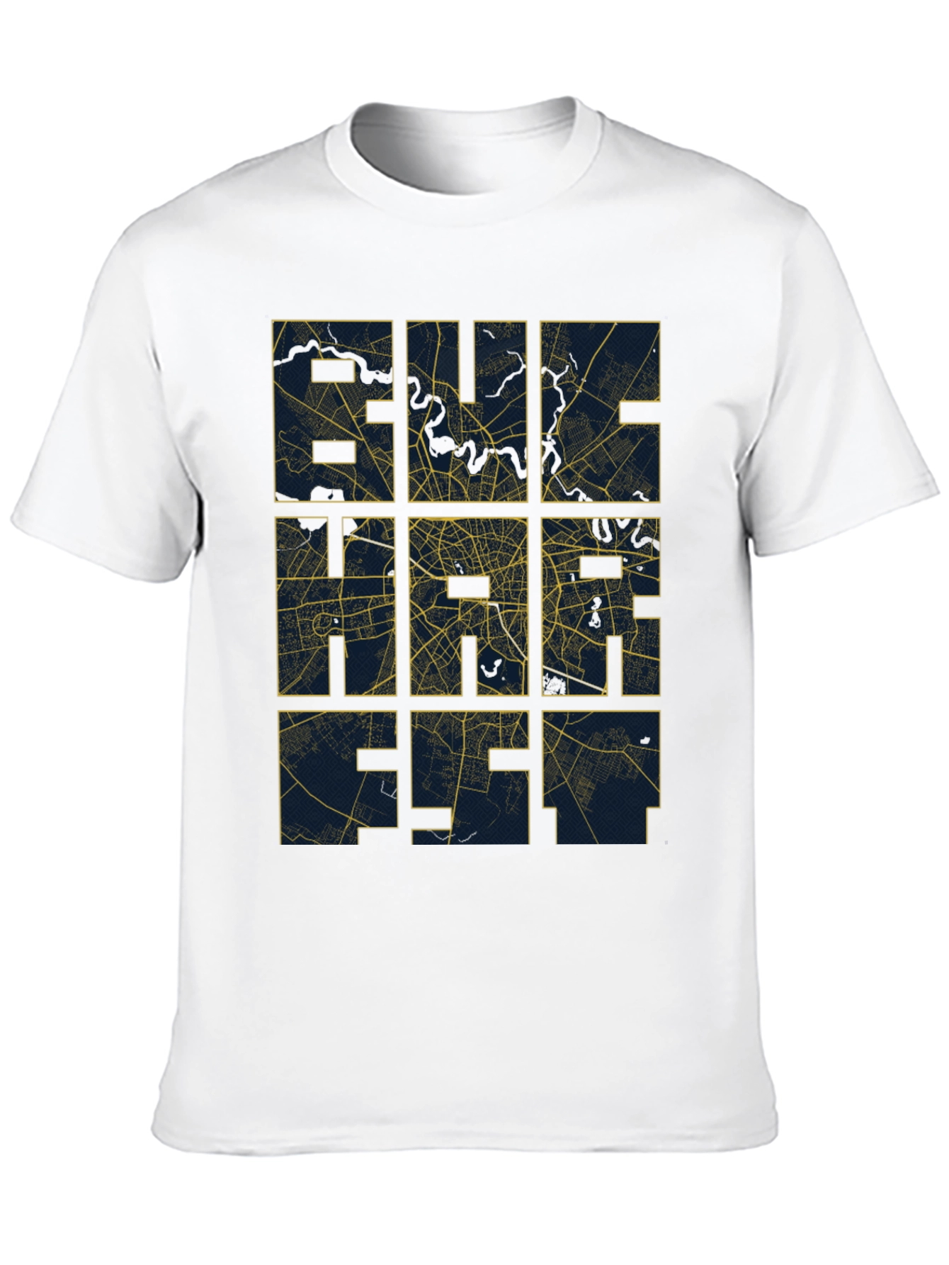 City Grid T-Shirt - Urban Style Black Tee