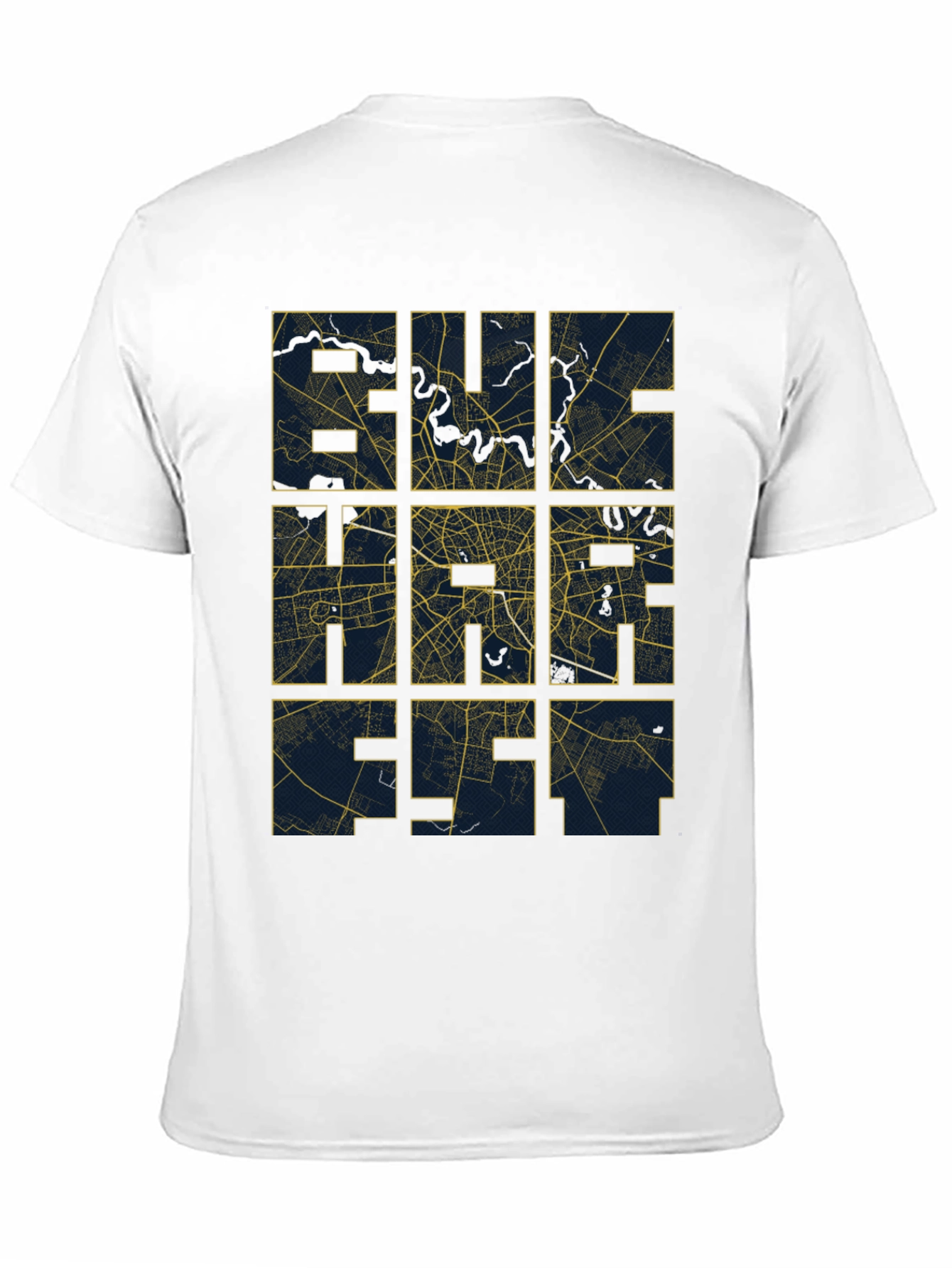 City Grid T-Shirt - Urban Style Black Tee