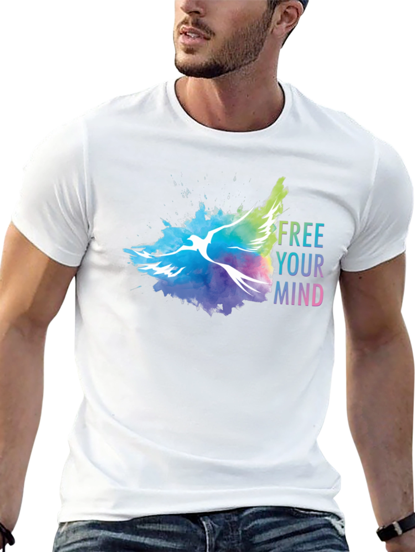 Free Your Mind Graphic Tee - Stylish Comfort
