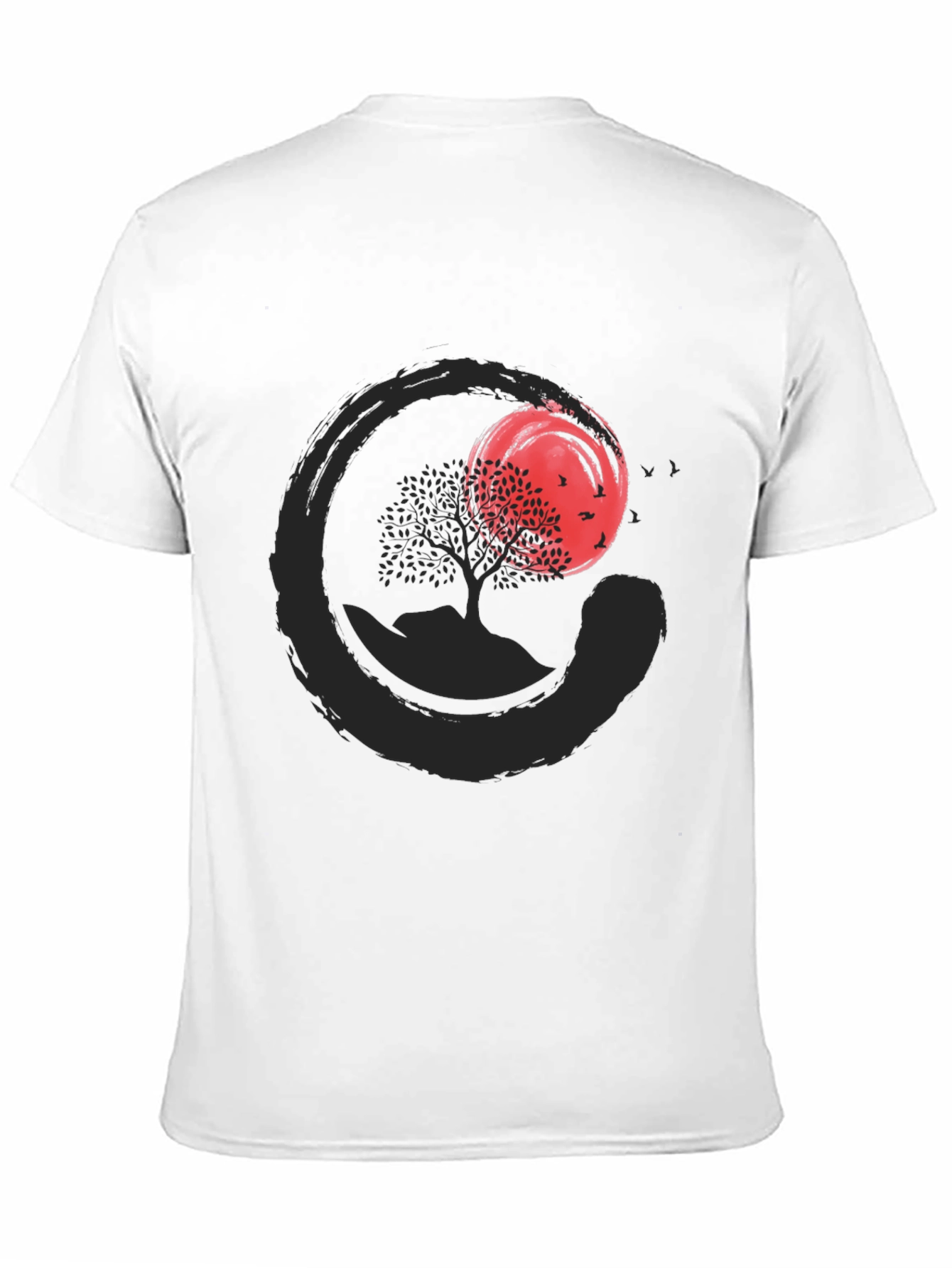 Zen Circle Tree T-Shirt - Stylish & Comfortable