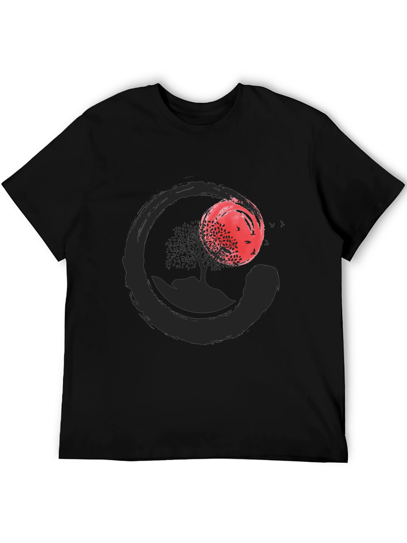 Zen Circle Tree T-Shirt - Stylish & Comfortable