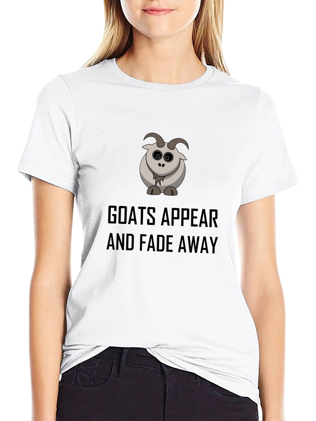 Goats Appear and Fade Away Black T-Shirt