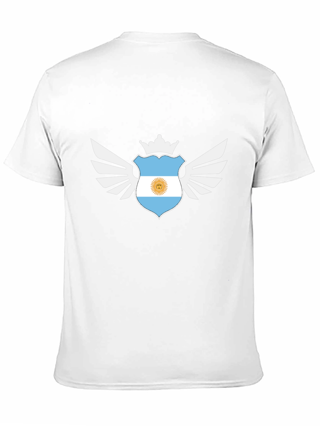 Argentinian Pride Graphic Tee - Black Cotton T-Shirt