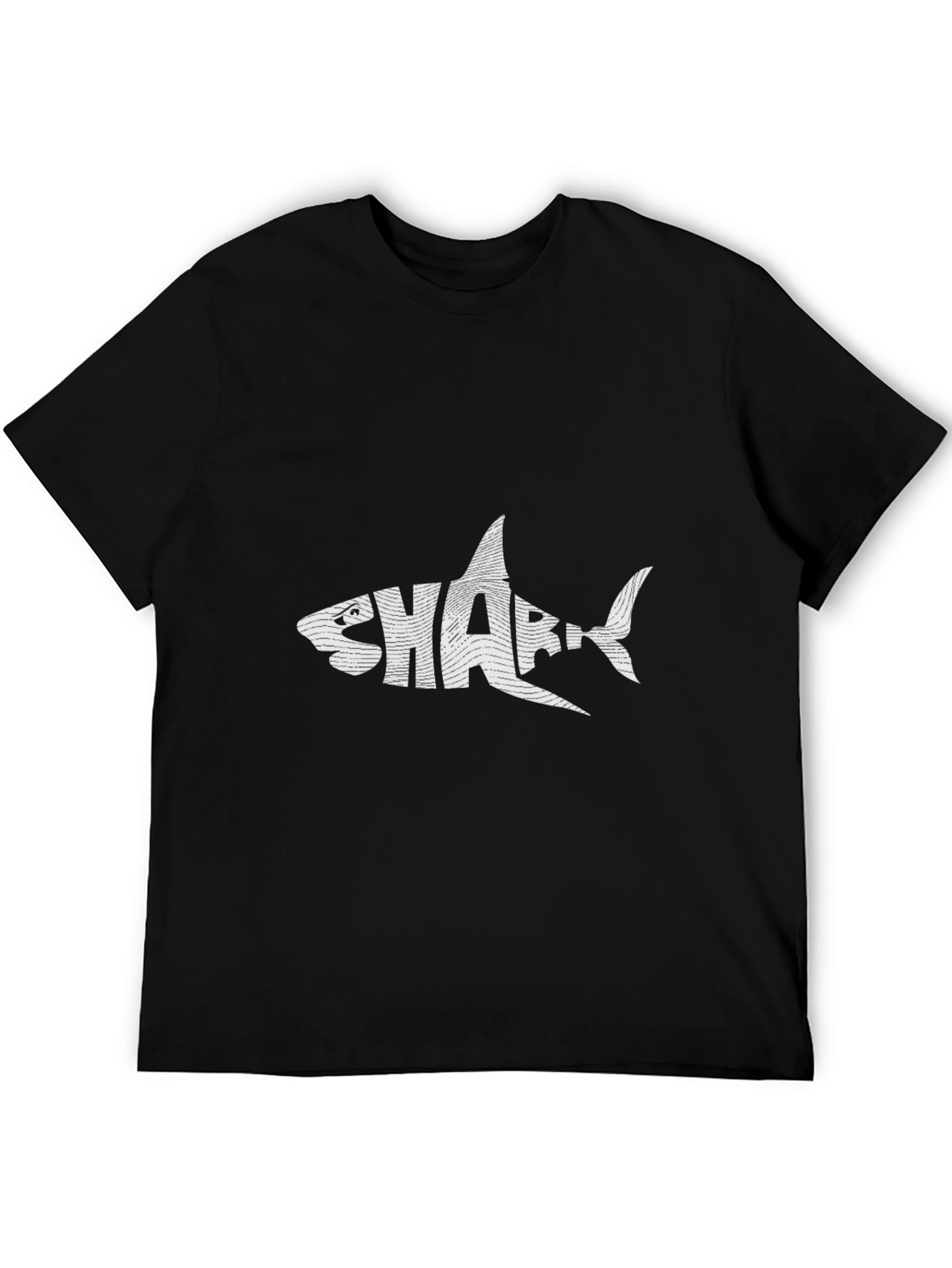 Shark Graphic Tee - Stylish Black T-Shirt