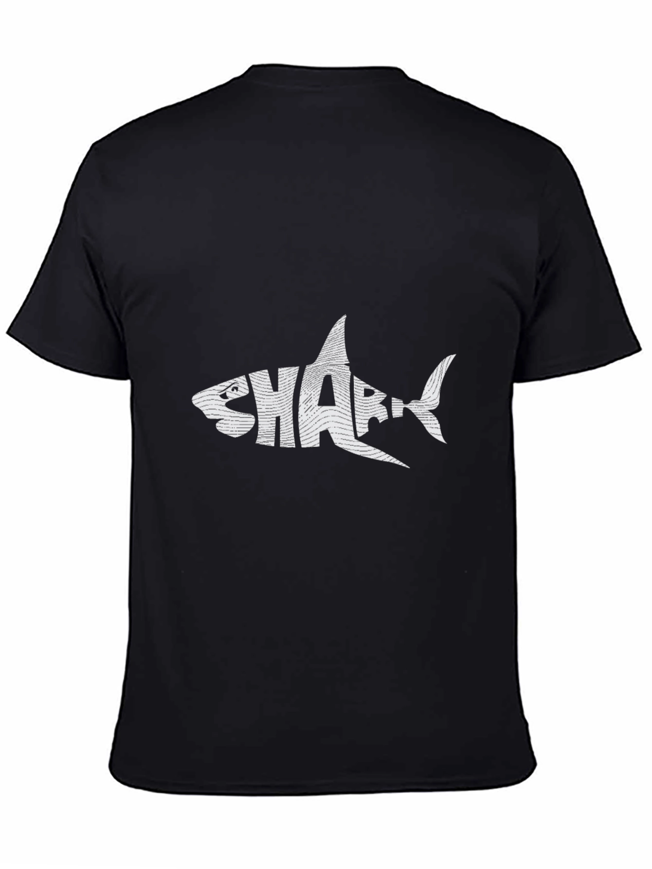 Shark Graphic Tee - Stylish Black T-Shirt